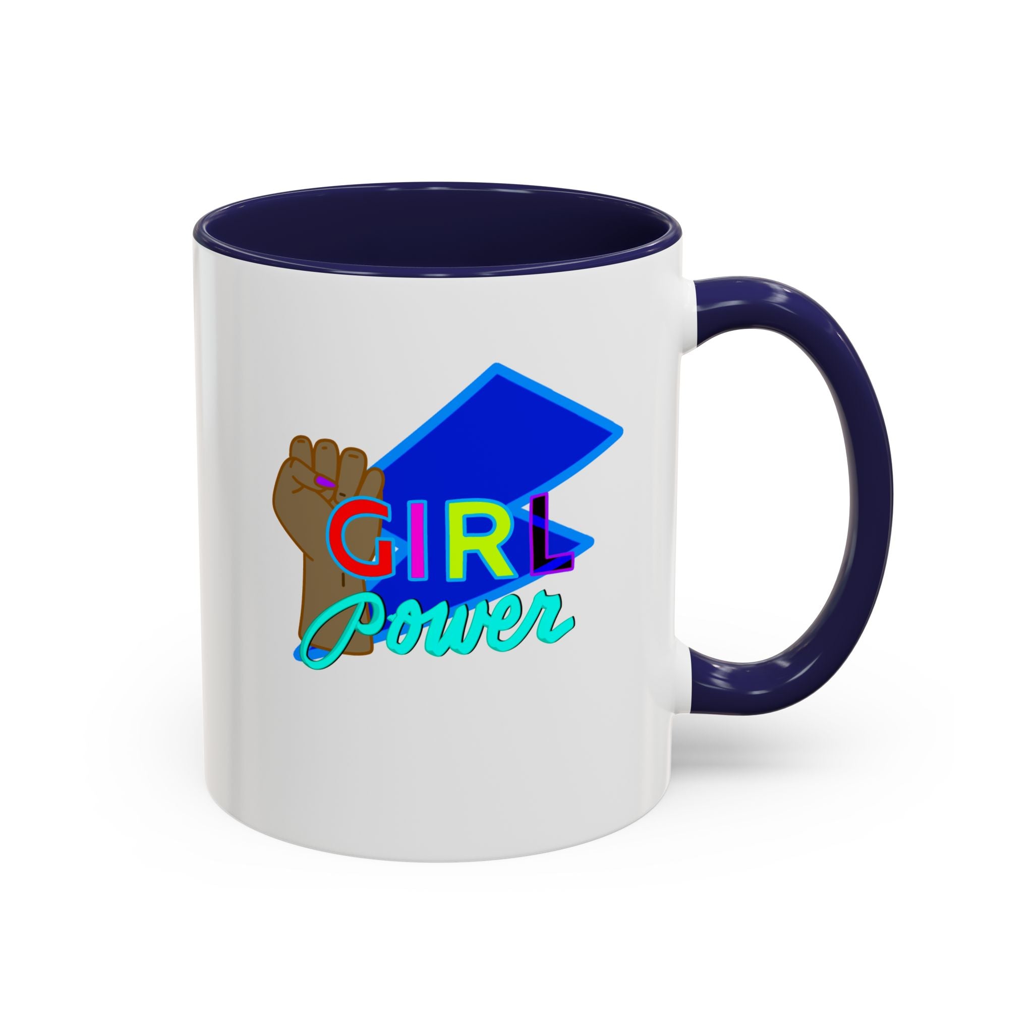 GIRL POWER Accent Coffee Mug (11 oz)
