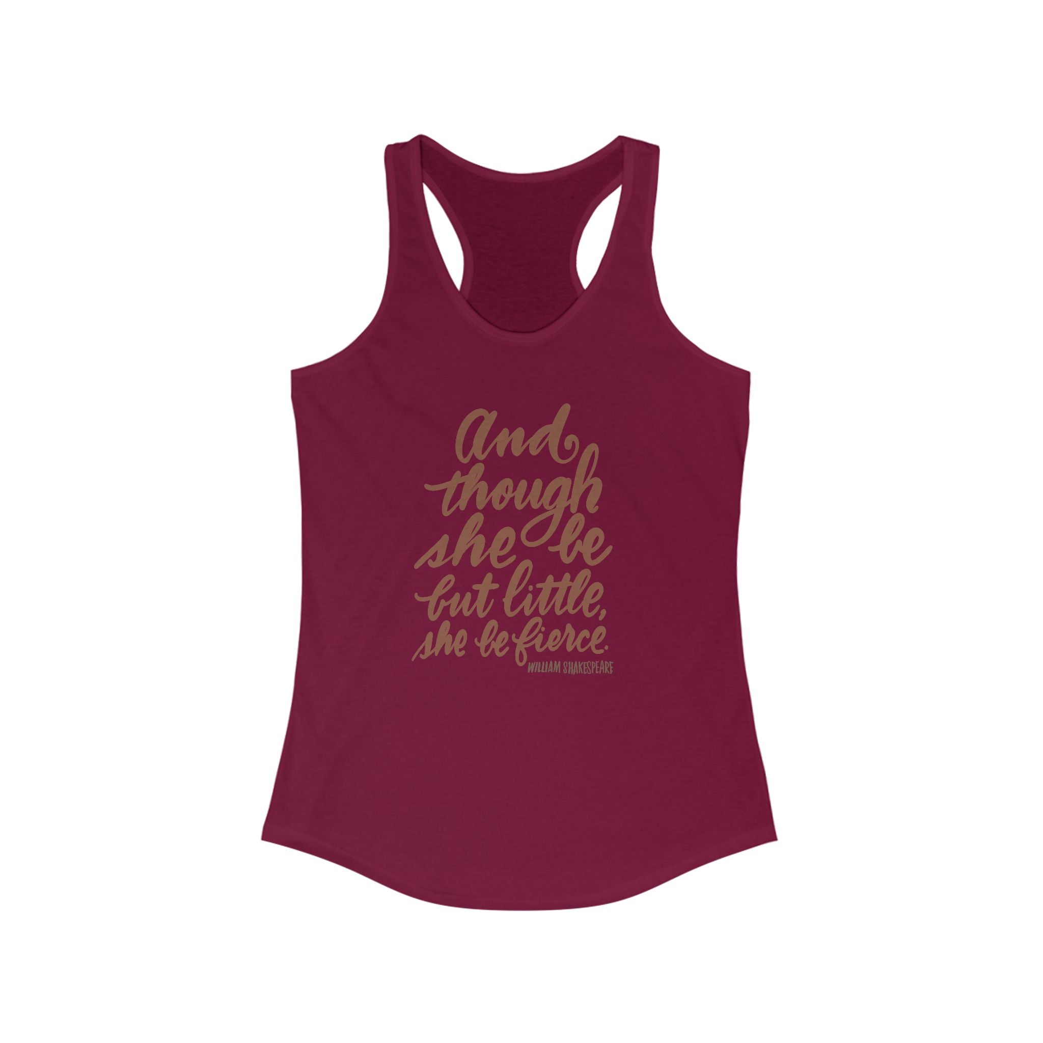 Fierce Women's Racerback Tank - Inspirational Quote Workout Top