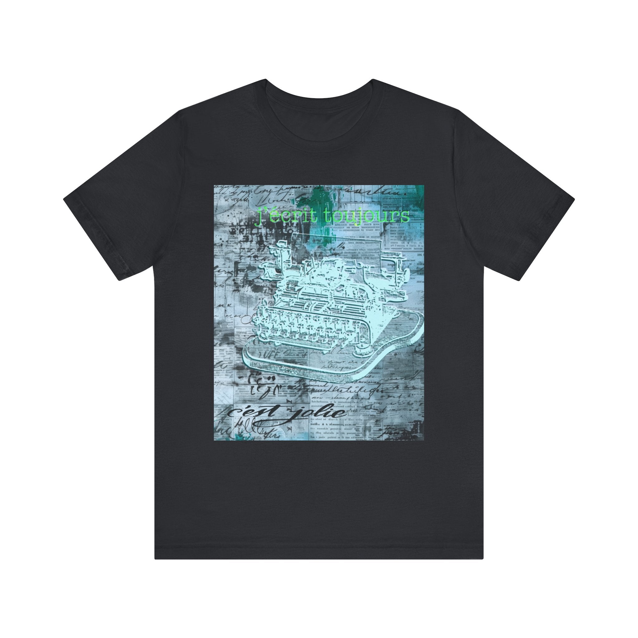 Vintage Typewriter Unisex Short Sleeve Tee - Perfect for Writers & Retro Lovers