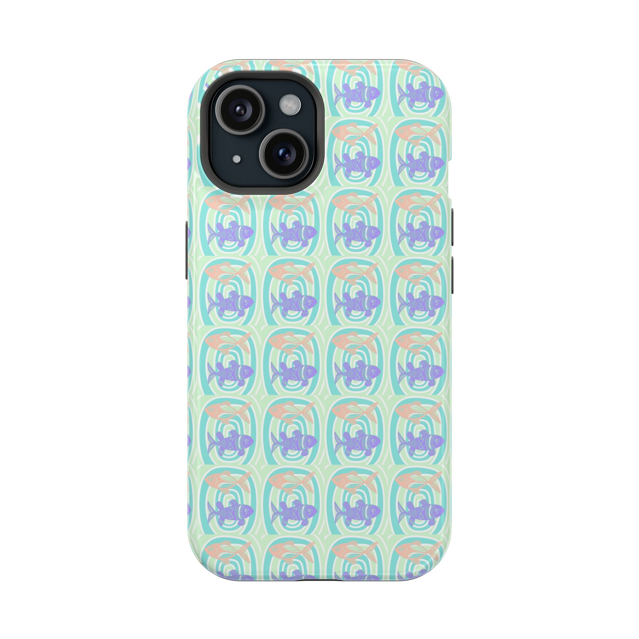 Colorful Fish Pattern Magnetic Tough Case for iPhone
