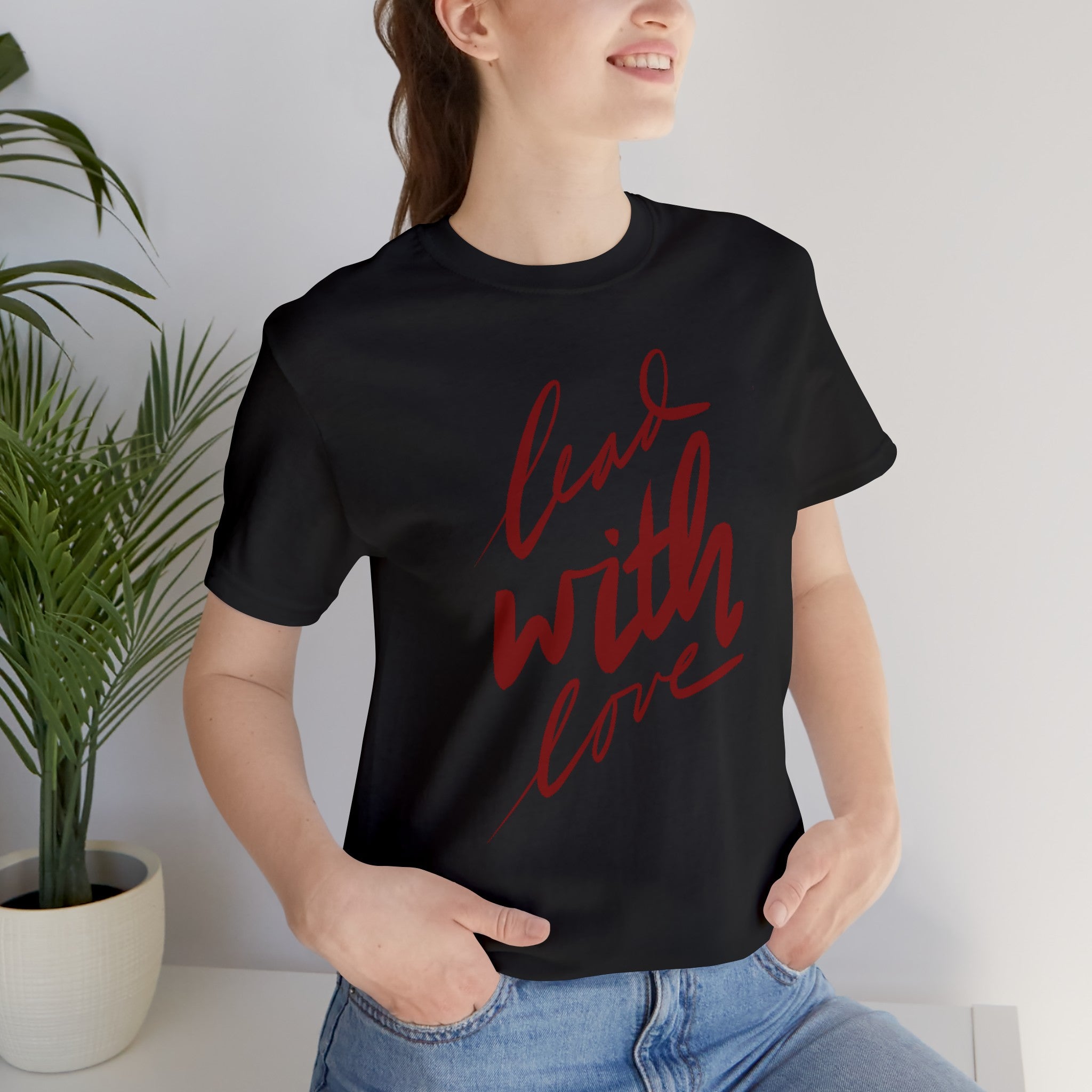 LEAD WITH LOVE Unisex Jersey T-Shirt
