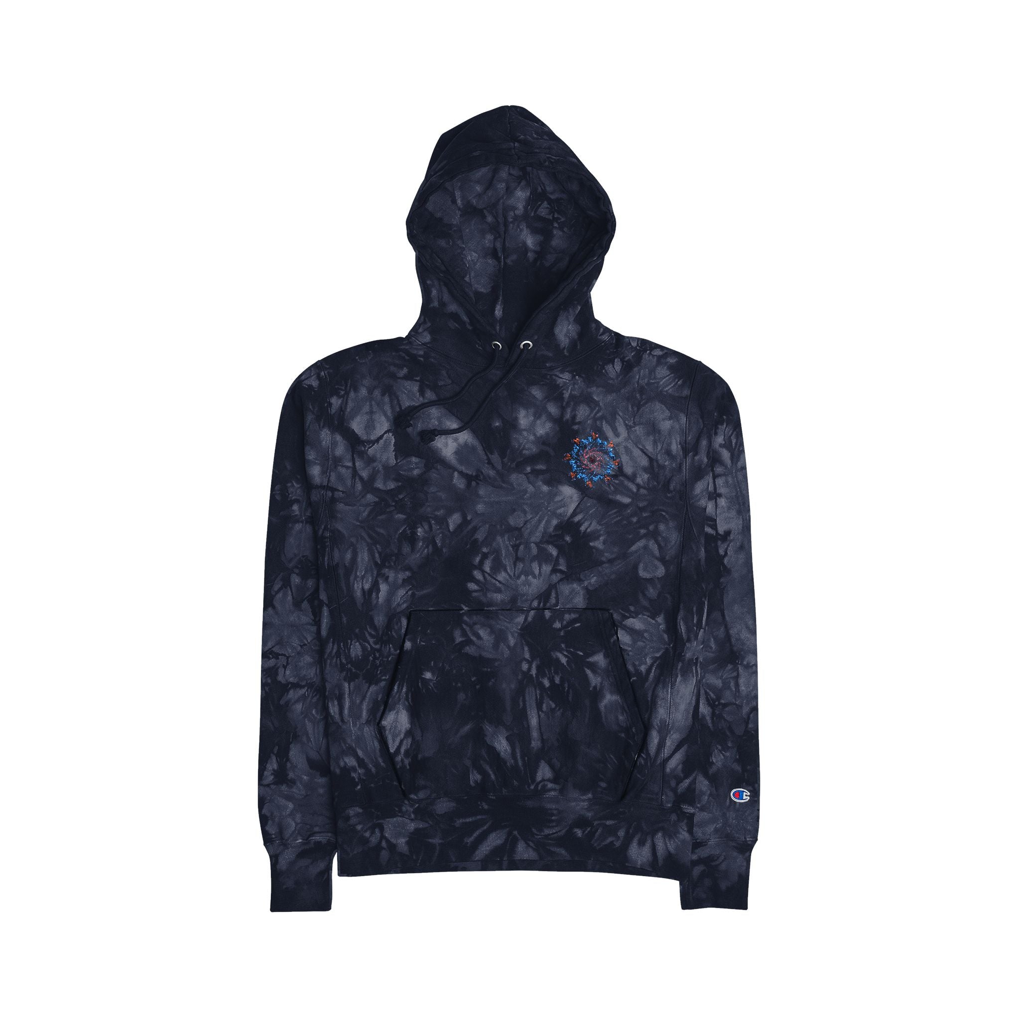 Unisex Tie-Dye Hoodie with Embroidery - Stylish and Cozy