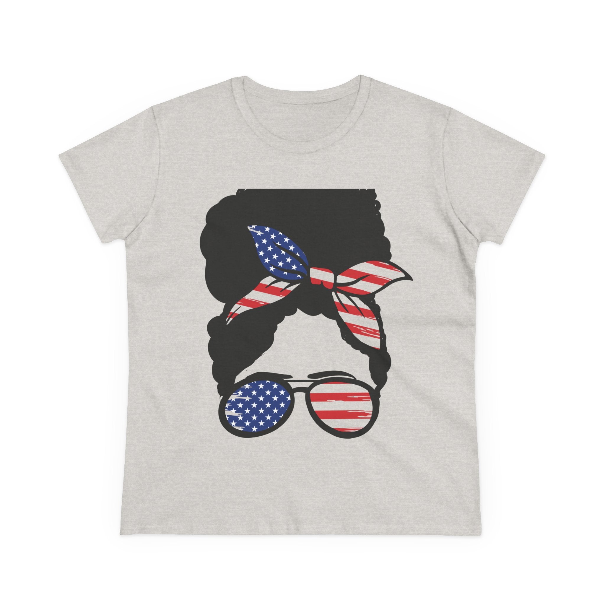 Cotton Tee with Americana Design