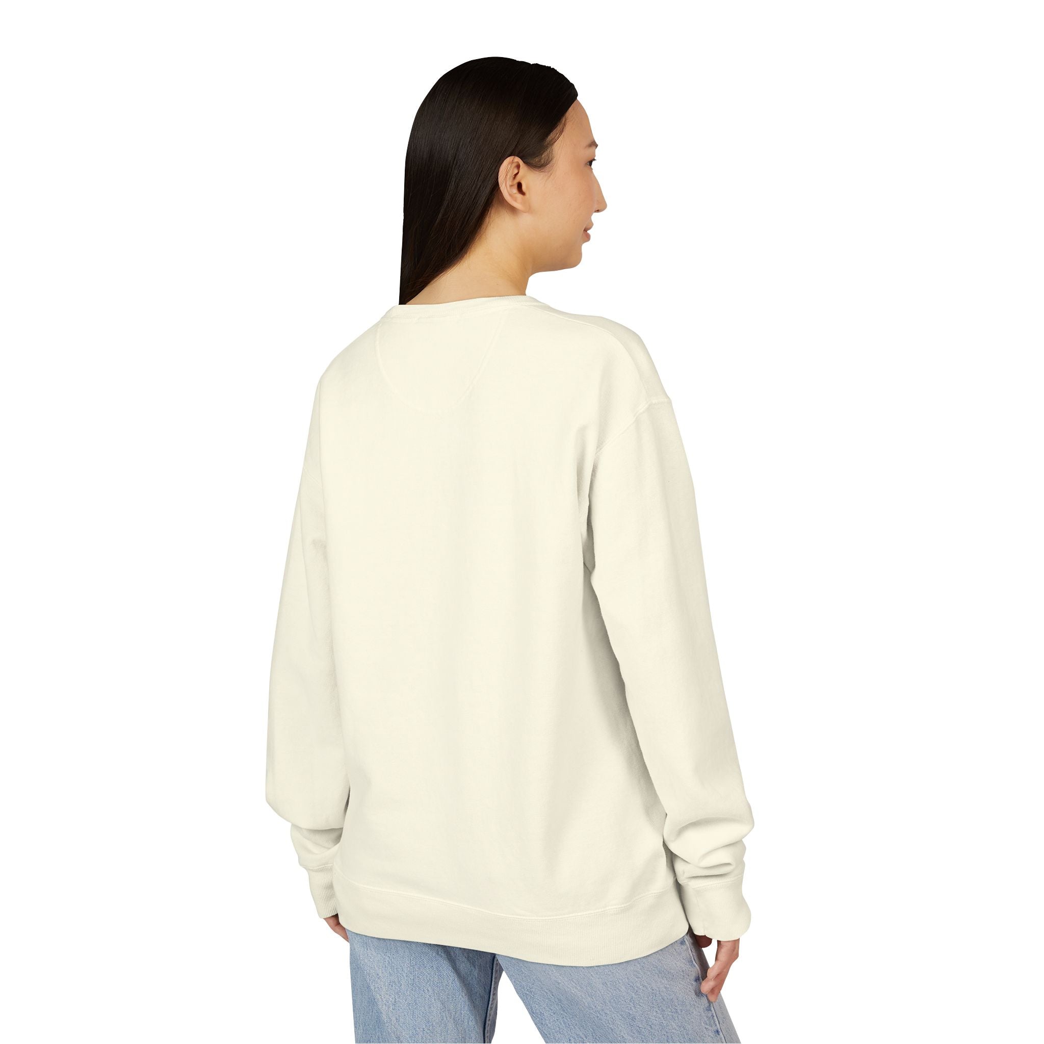 Artistic Print ComfortWash Sweatshirt, Cozy Unisex Crewneck, Unique Gift for Him/Her, Casual Layering for All Seasons, Perfect for Holidays