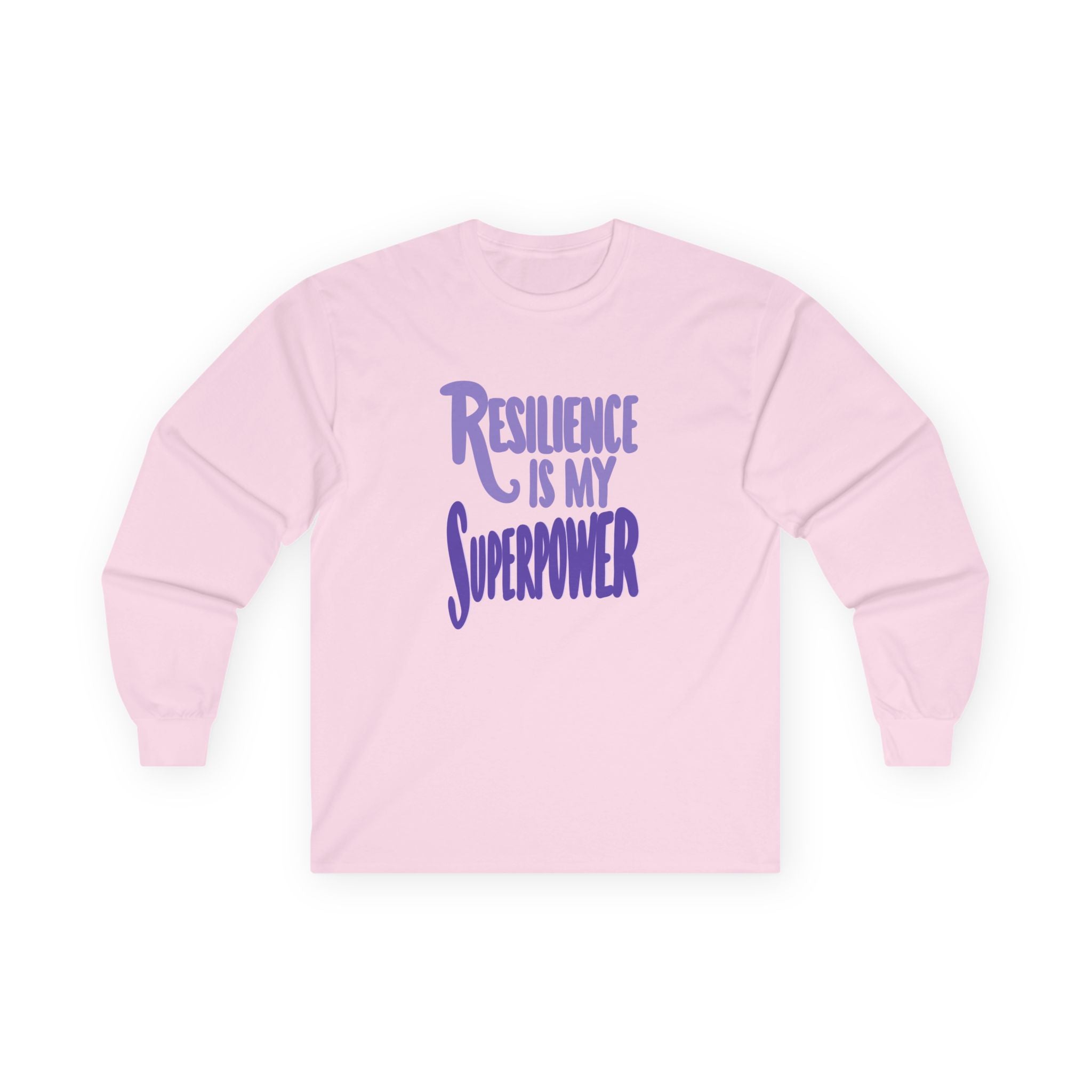 Resilience is My Superpower Long Sleeve Tee - Unisex Inspirational Cotton Shirt