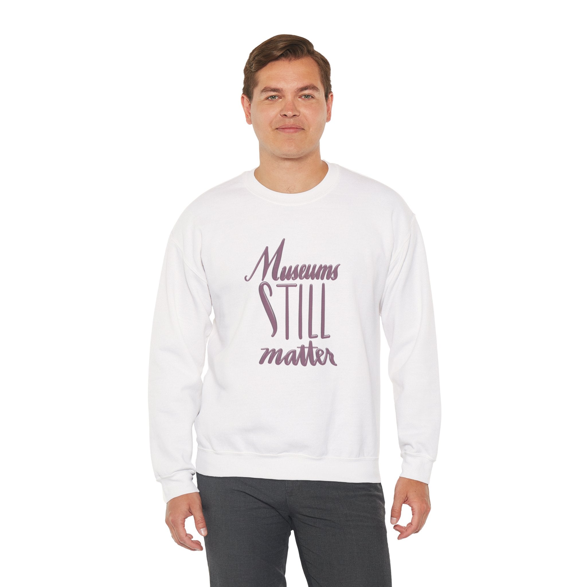 Museums Still Matter Unisex Heavy Blend™ Crewneck Sweatshirt