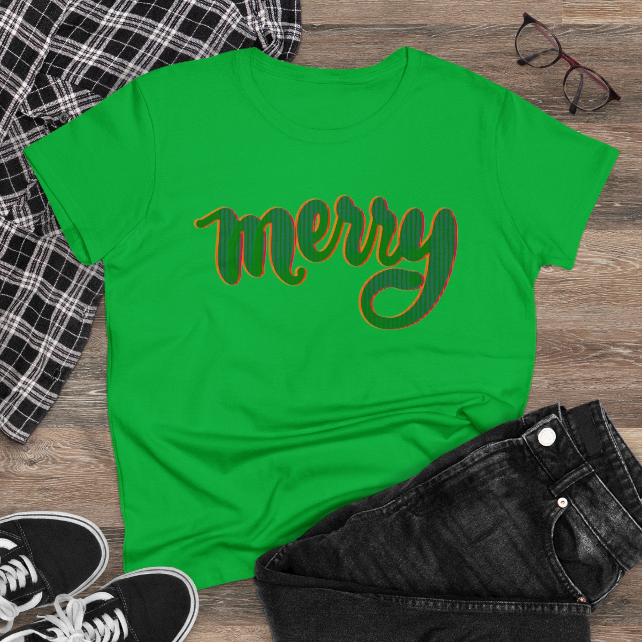 MERRY Women's Midweight Cotton Tee