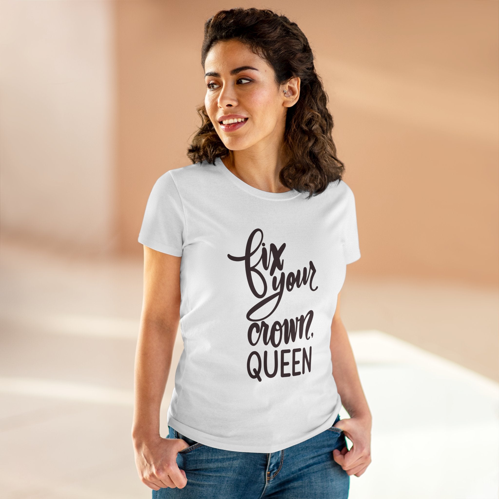 Empowering Women's Tee - "Fix Your Crown, Queen"