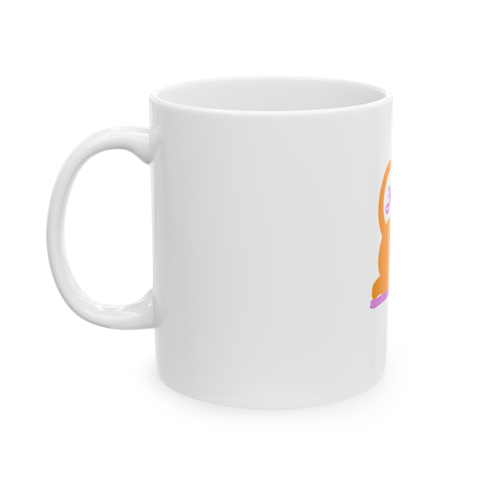 YOGA CAT: CHILD’S POSE Ceramic Mug, (11oz, 15oz)