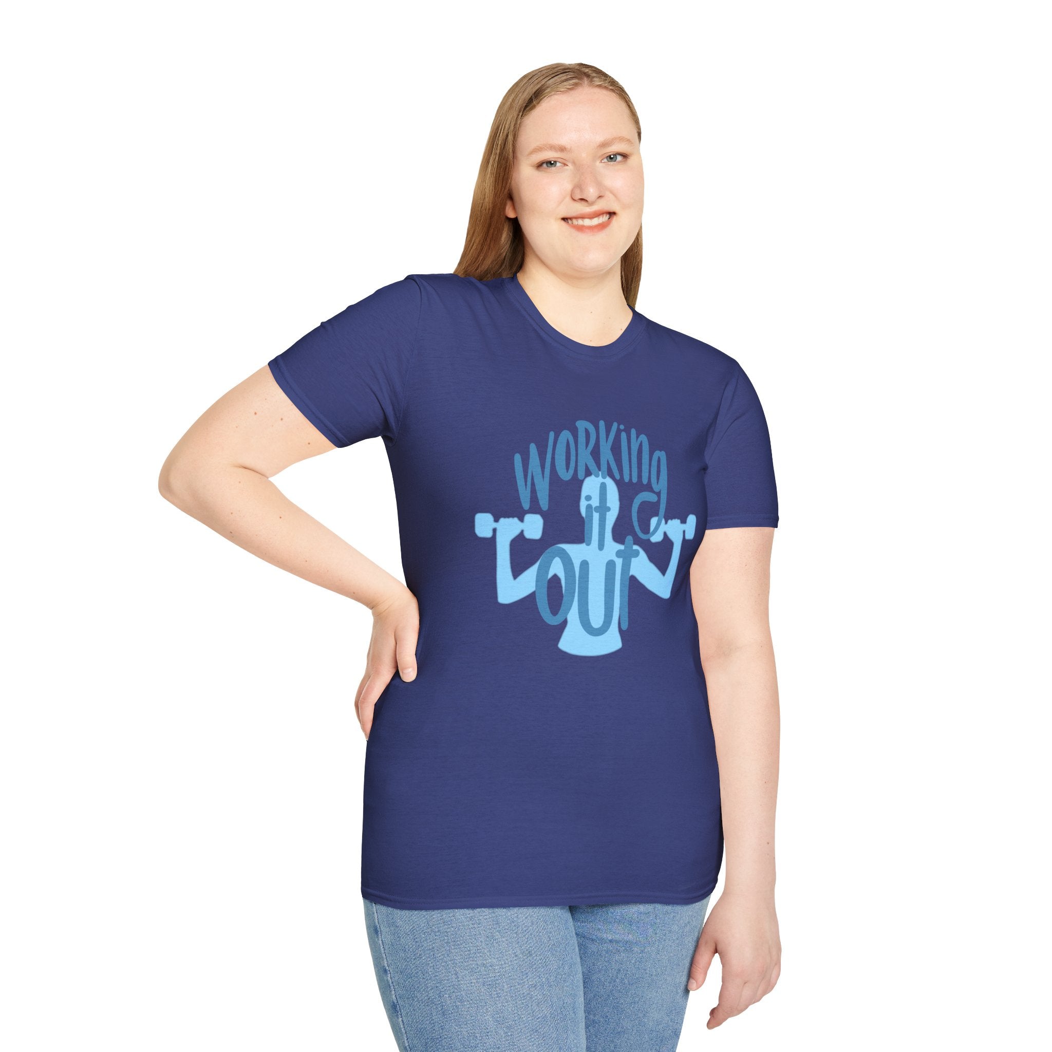 Motivational Workout T-Shirt - "Working Out" Design for Gym Enthusiasts