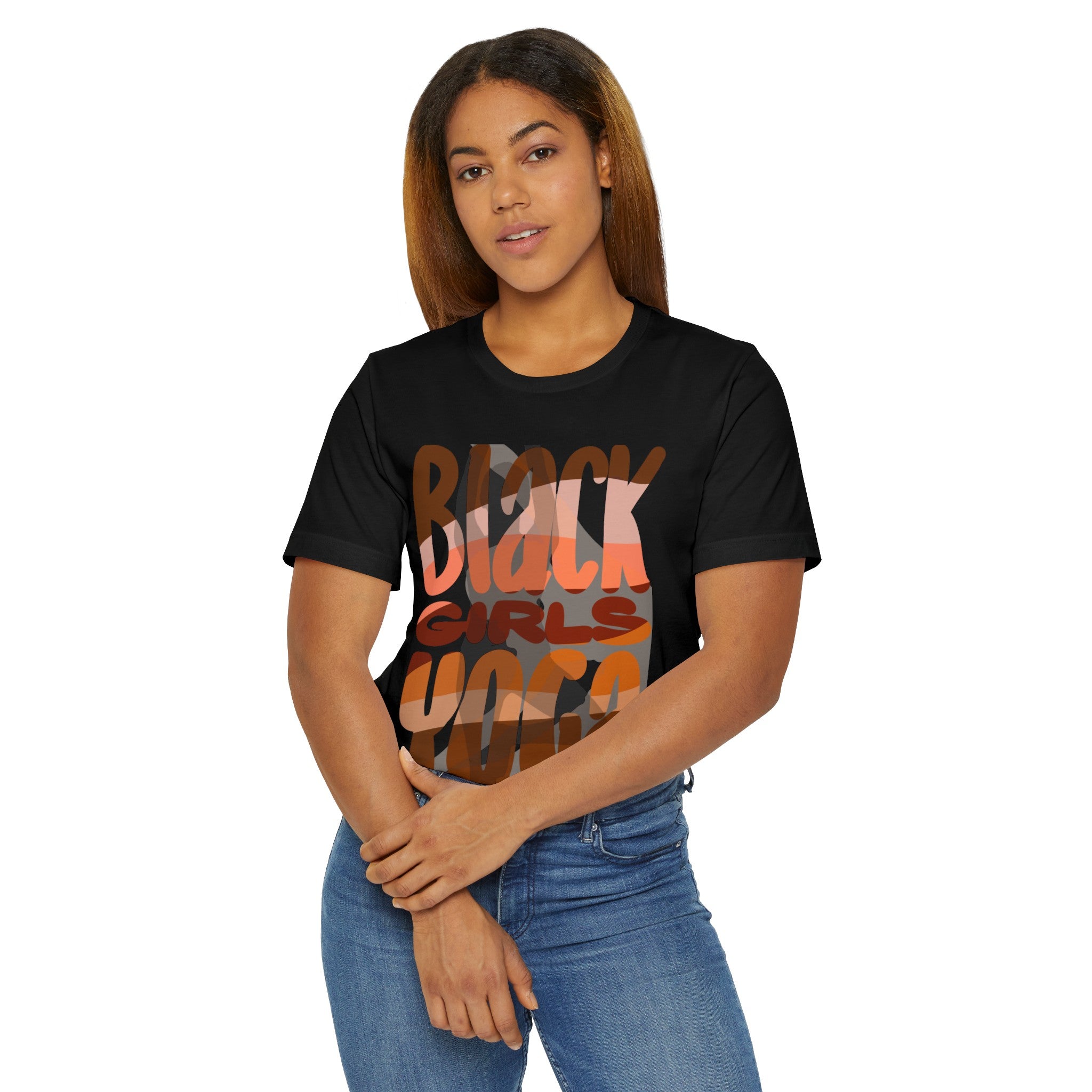 BLACK GIRLS YOGA Unisex Jersey T-Shirt
