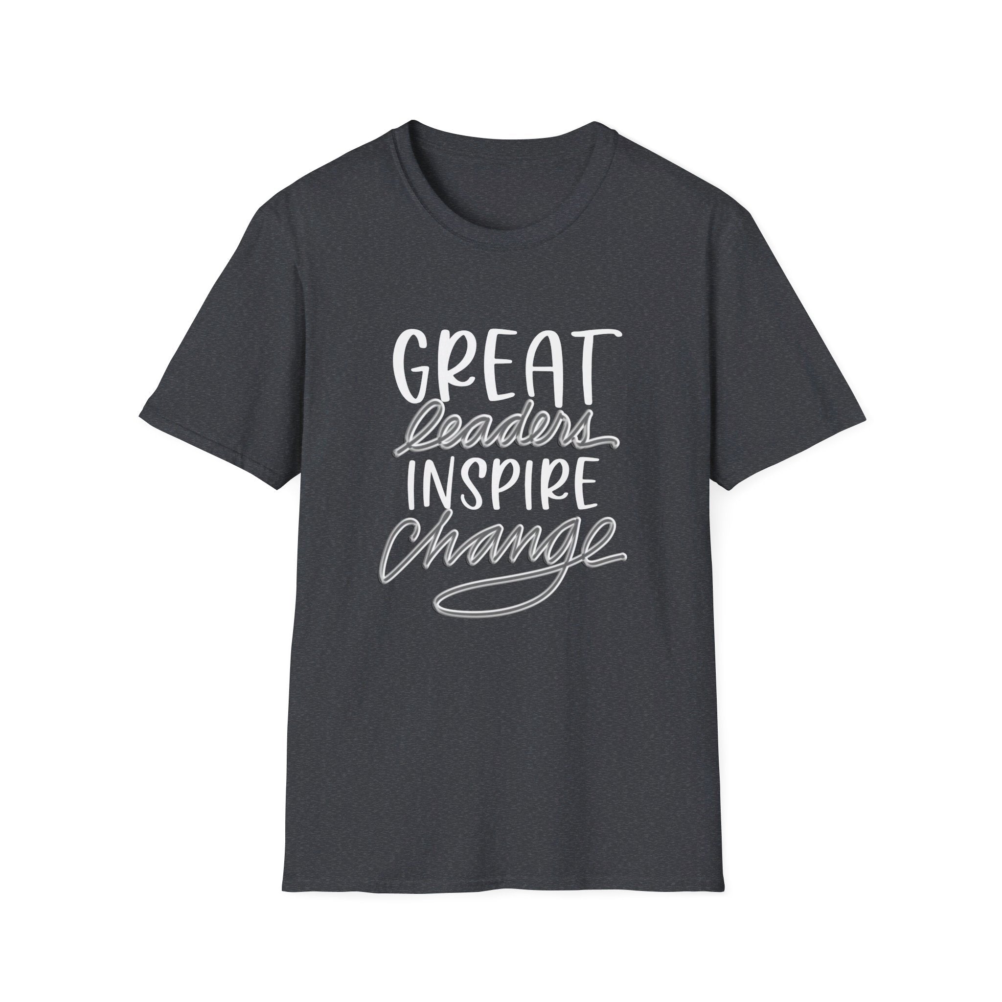 Inspire Change T-Shirt - Hand-Drawn Calligraphy