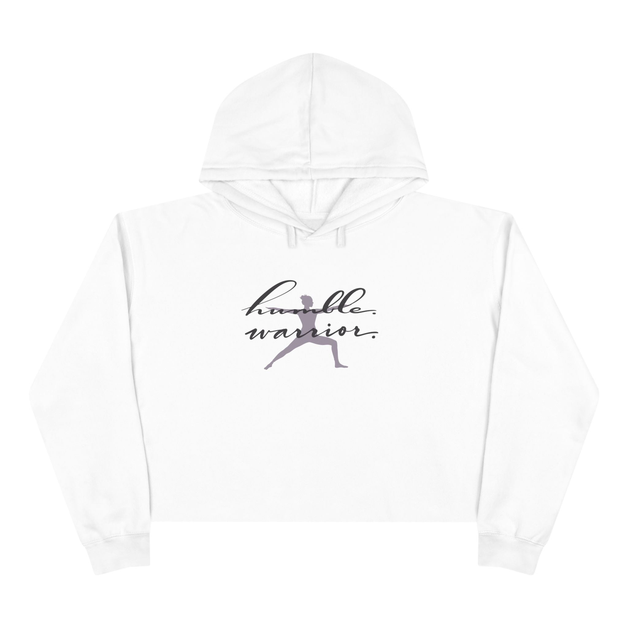 Humble Warrior Crop Hoodie - Motivational Fitness Apparel