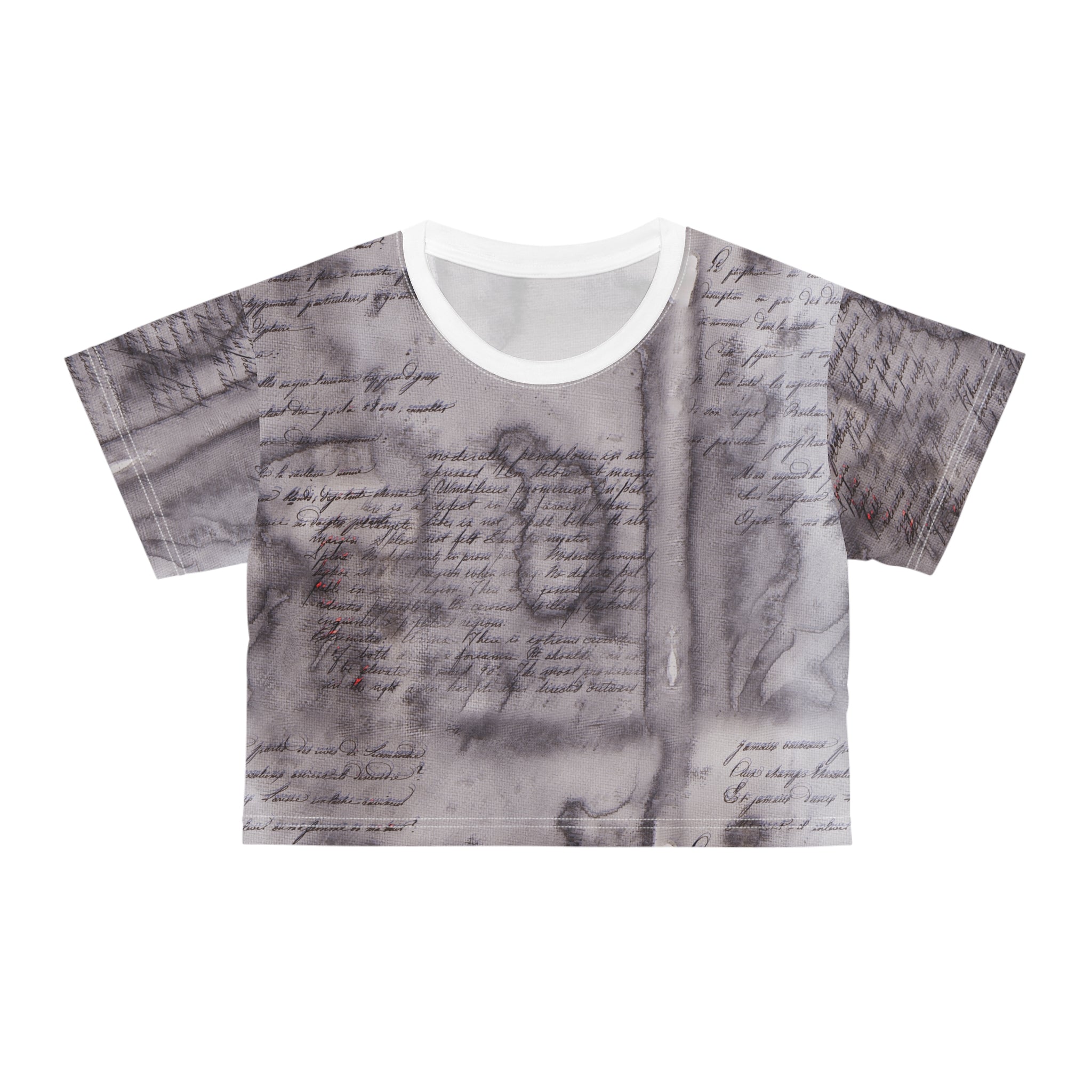 Vintage Script Crop Tee - Stylish and Comfortable for Everyday Wear