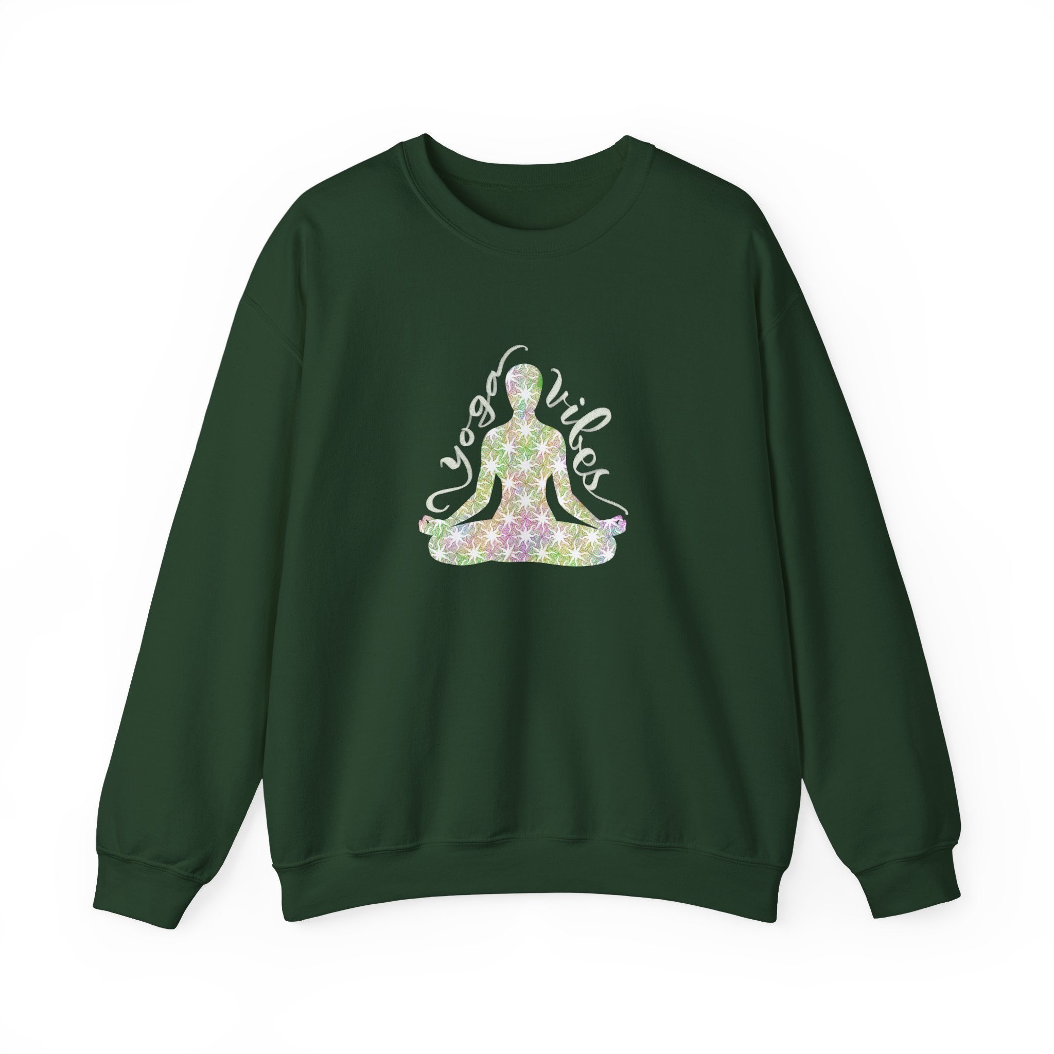 Meditation Yoga Sweatshirt — Peaceful Lotus Pose Graphic Crewneck