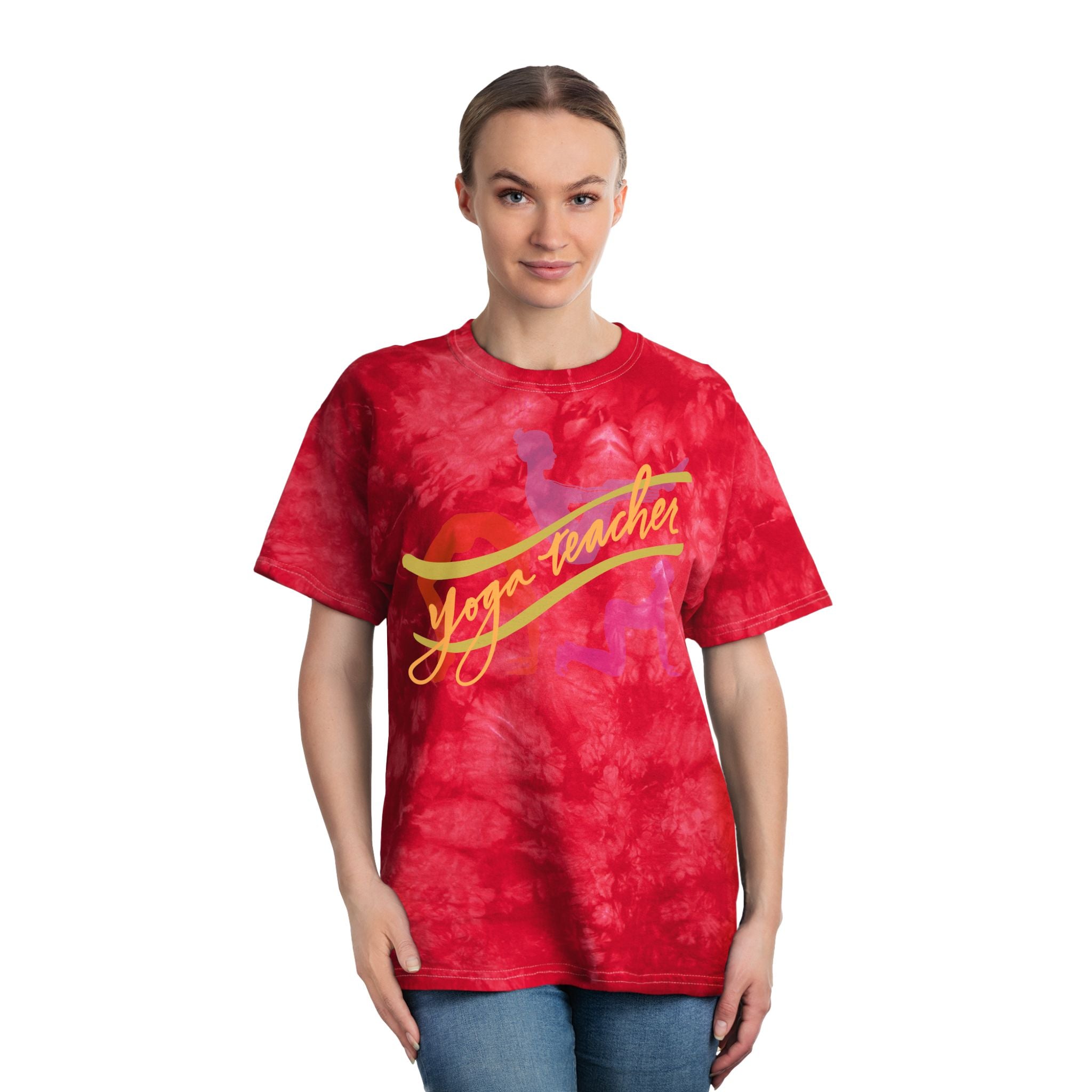 Tie-Dye Yoga Teacher Tee - Relaxed Fit Shirt for Mindful Living