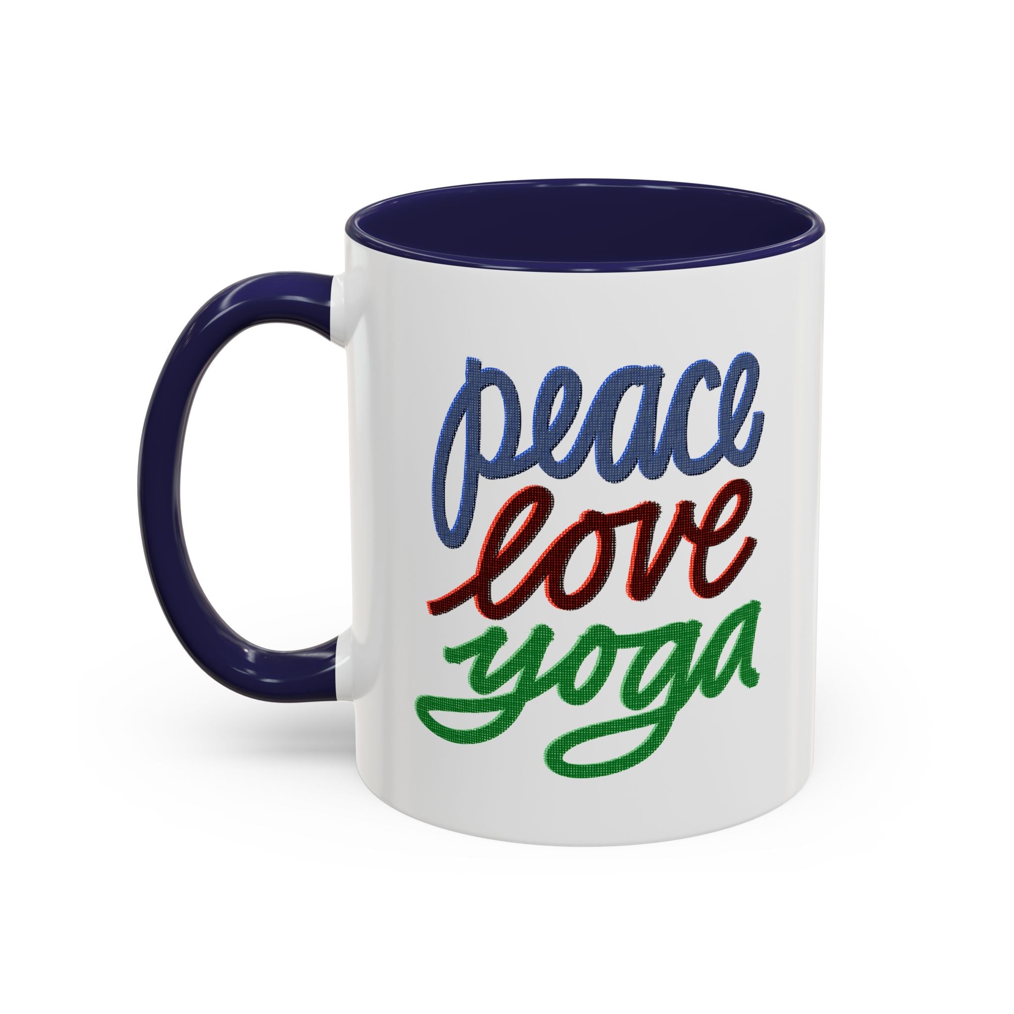 PEACE LOVE YOGA 11 oz Coffee Mug