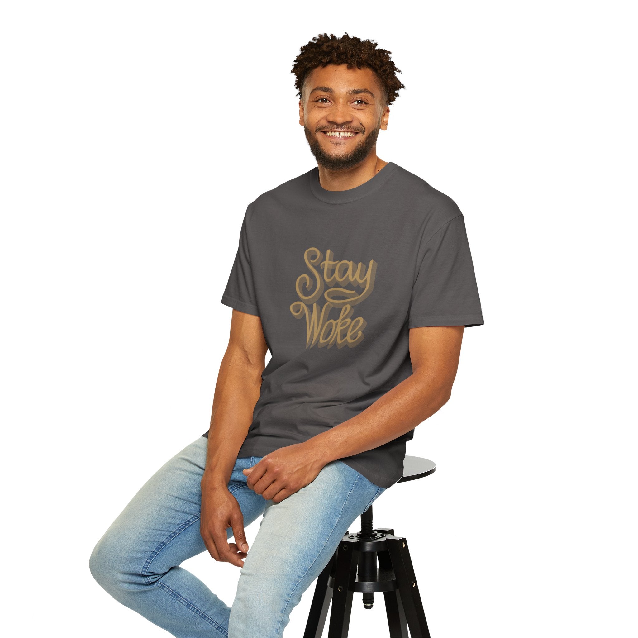 STAY WOKE Unisex Garment-Dyed T-shirt