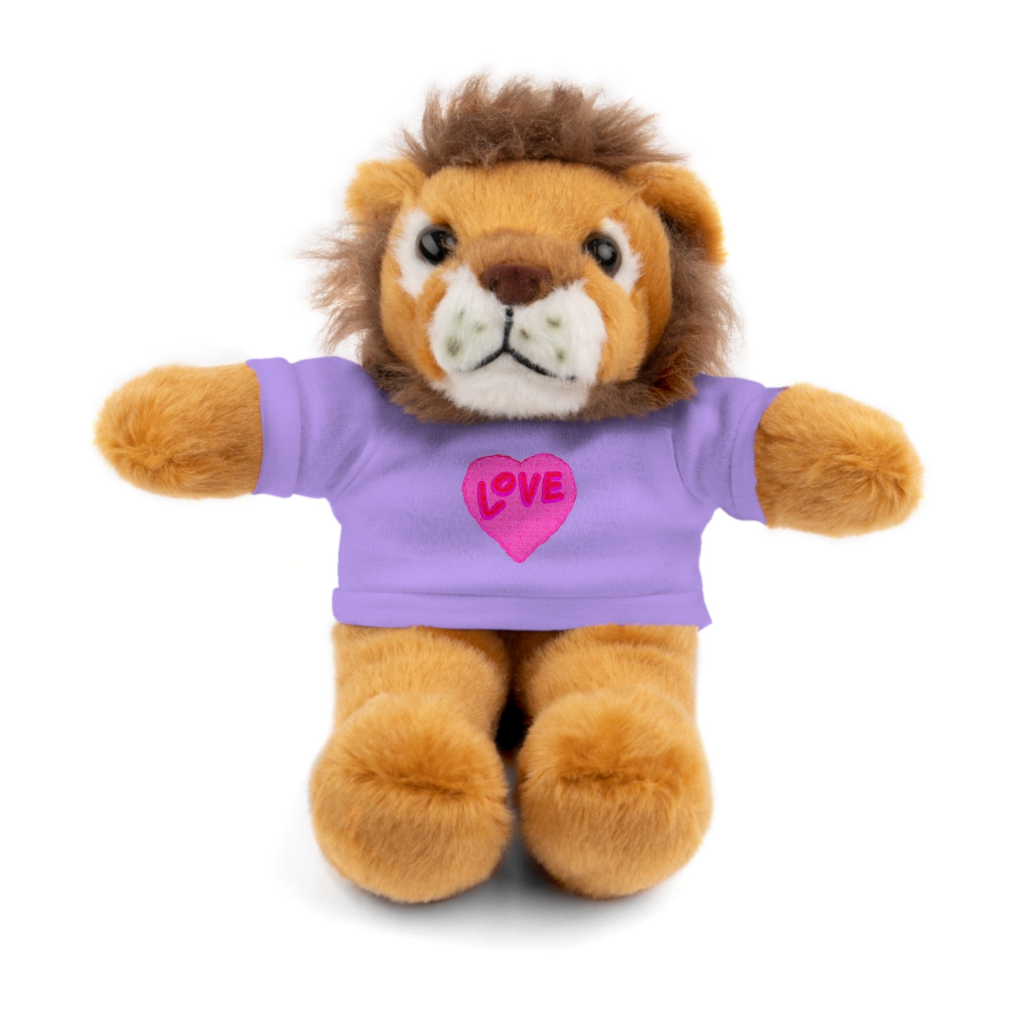 Love Bear Stuffed Animal in Custom Tee - Perfect Gift for Kids and Occasions