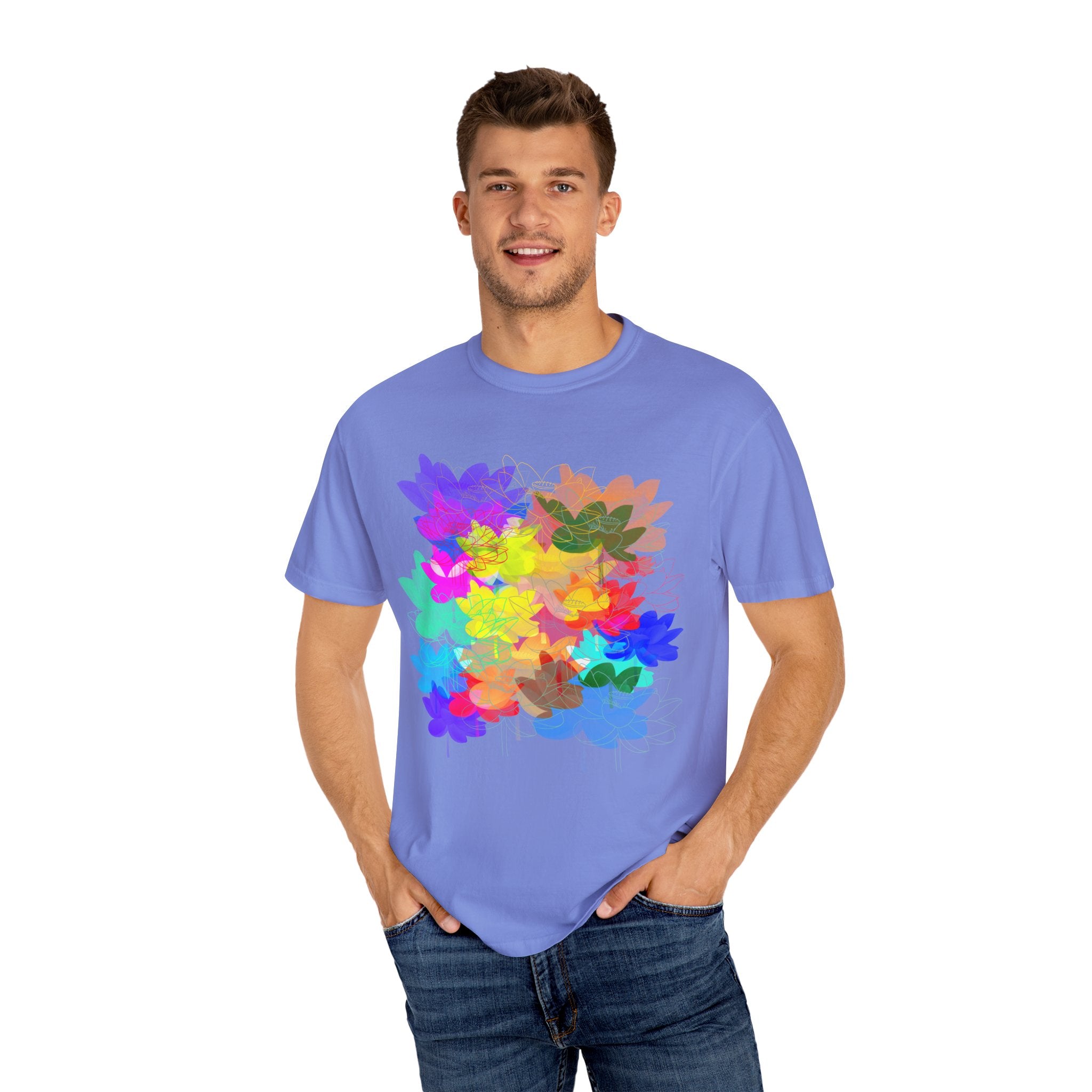 FLOWERS FOR HOURS Unisex Garment-Dyed T-shirt