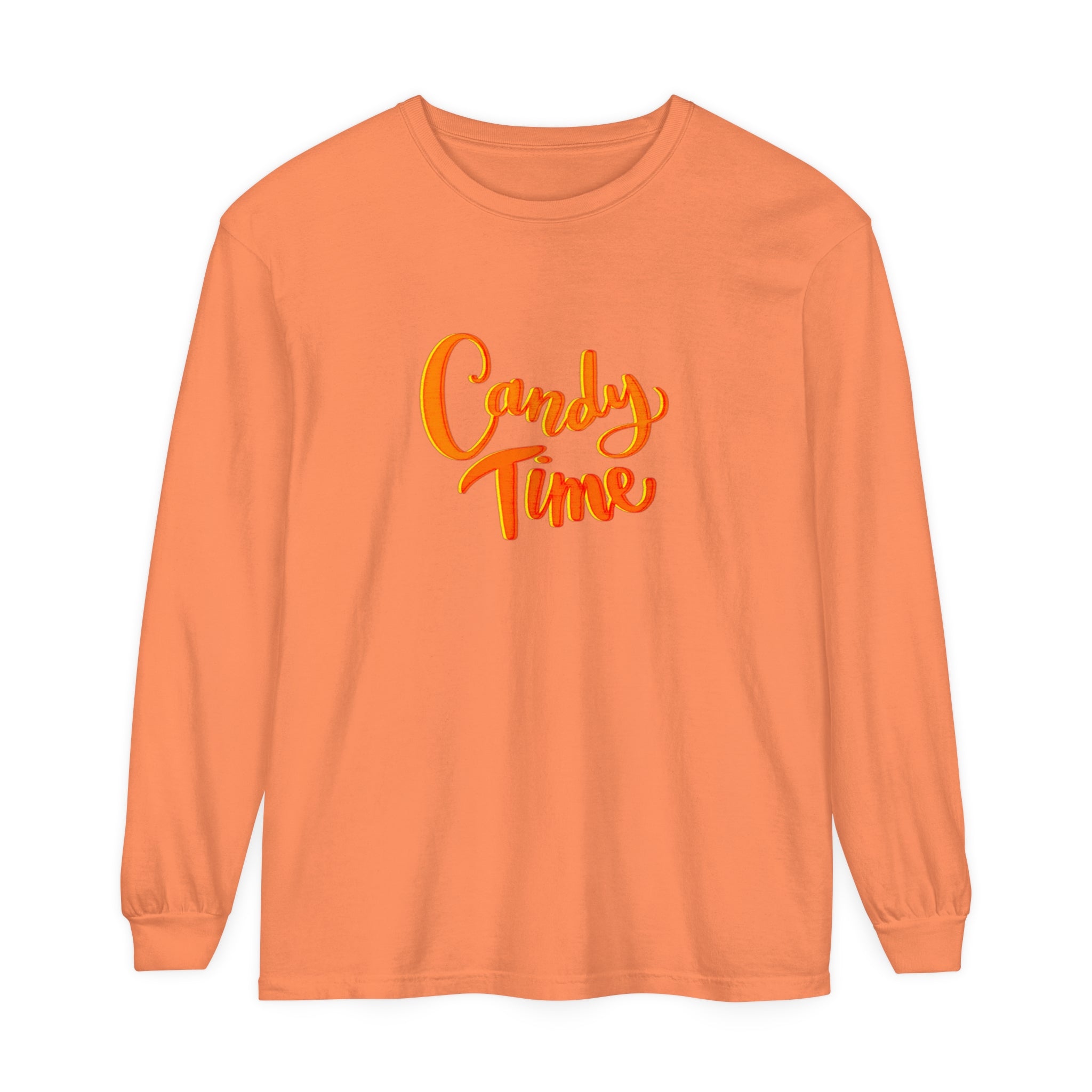 CANDY TIME Unisex Garment-dyed Long Sleeve T-Shirt