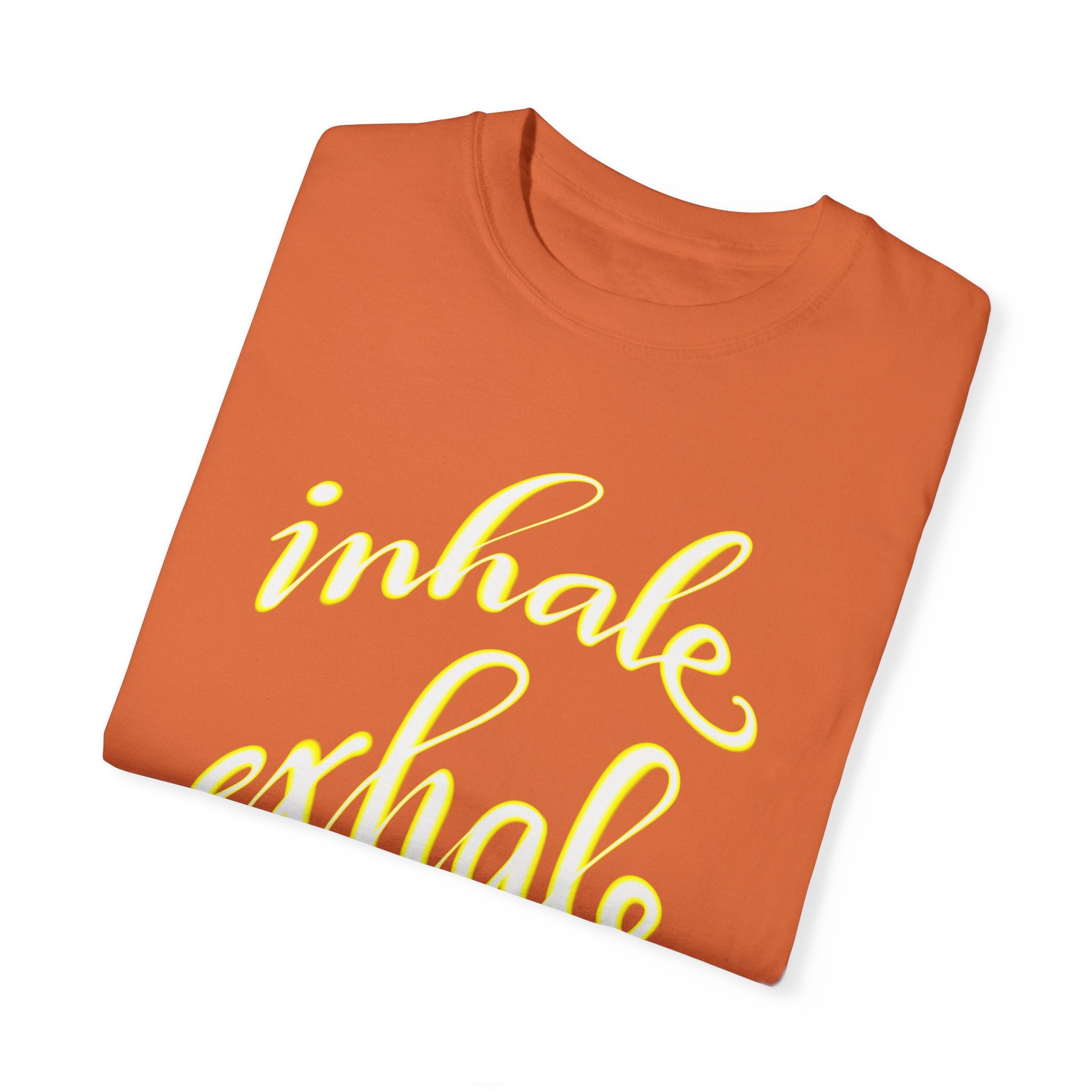 INHALE EXHALE Unisex Garment-Dyed T-shirt
