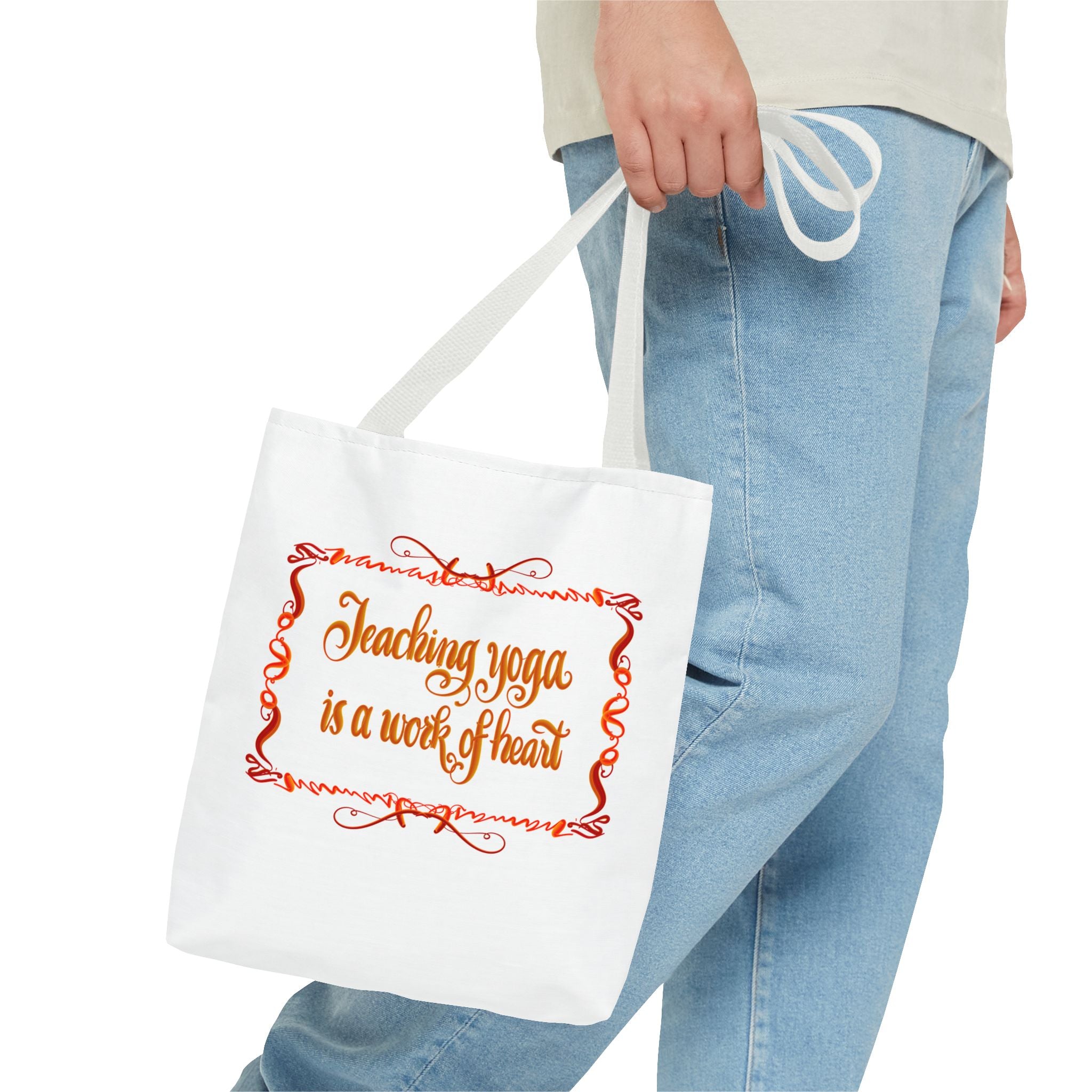 Yoga Teacher Tote Bag – "Teaching Yoga is a Work of Heart"