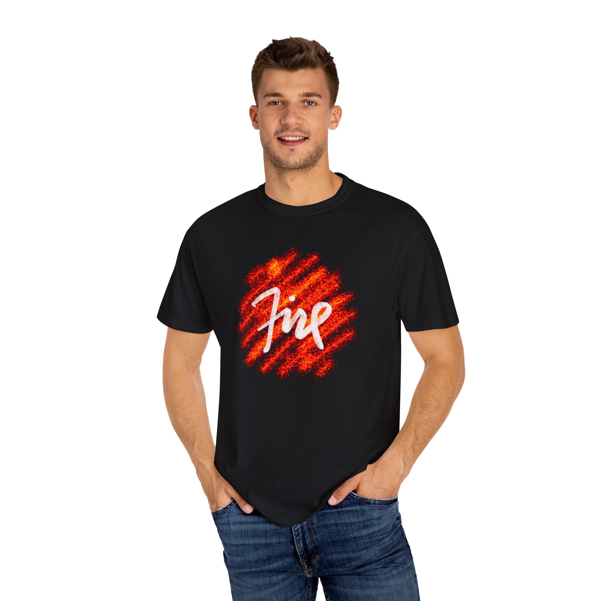 FIRE Unisex Garment-Dyed T-shirt