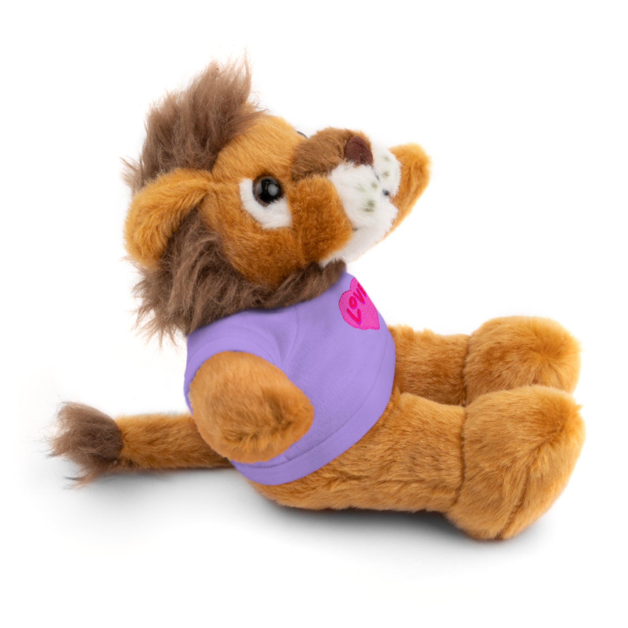 Love Bear Stuffed Animal in Custom Tee - Perfect Gift for Kids and Occasions