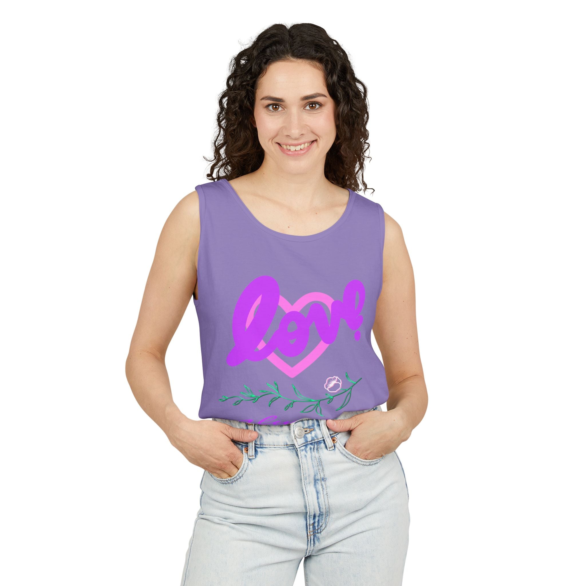 Love Always Tank Top - Unisex Garment-Dyed Casual Wear