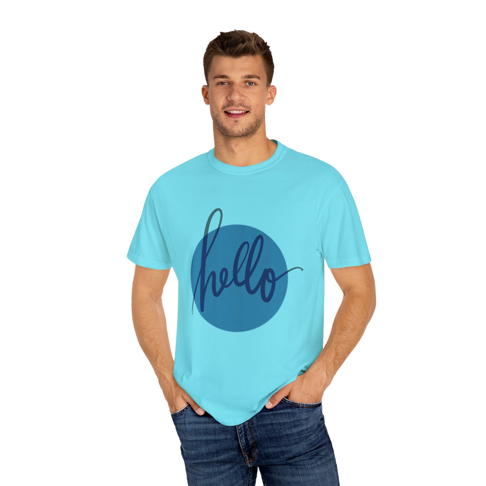 HELLO Unisex Garment-Dyed T-shirt