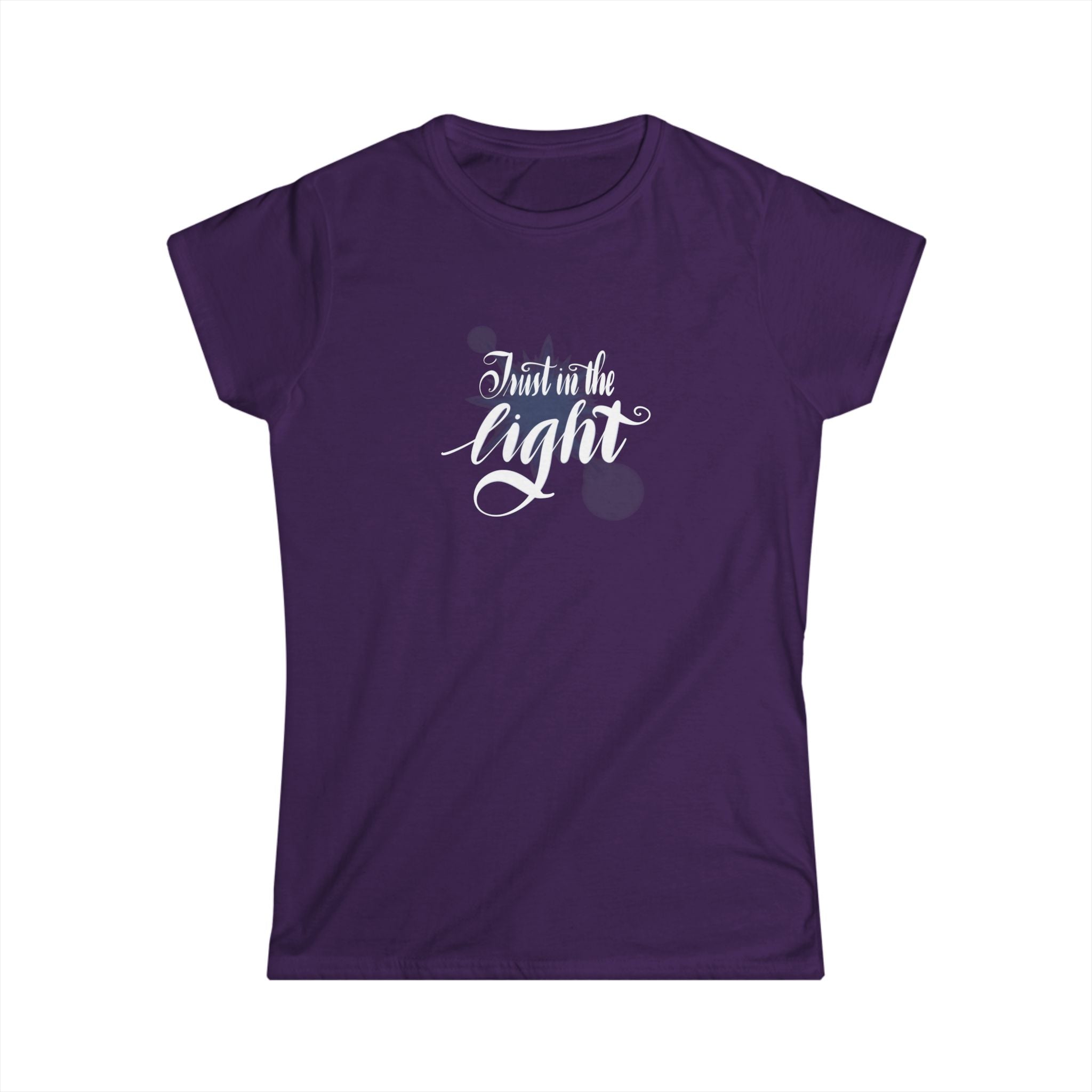 Inspirational Women's Softstyle Tee - "Trust in the Light"