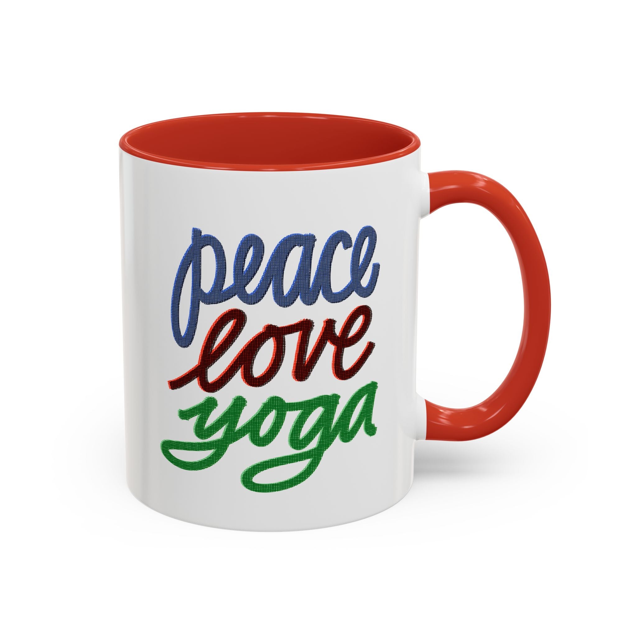 PEACE LOVE YOGA 11 oz Coffee Mug