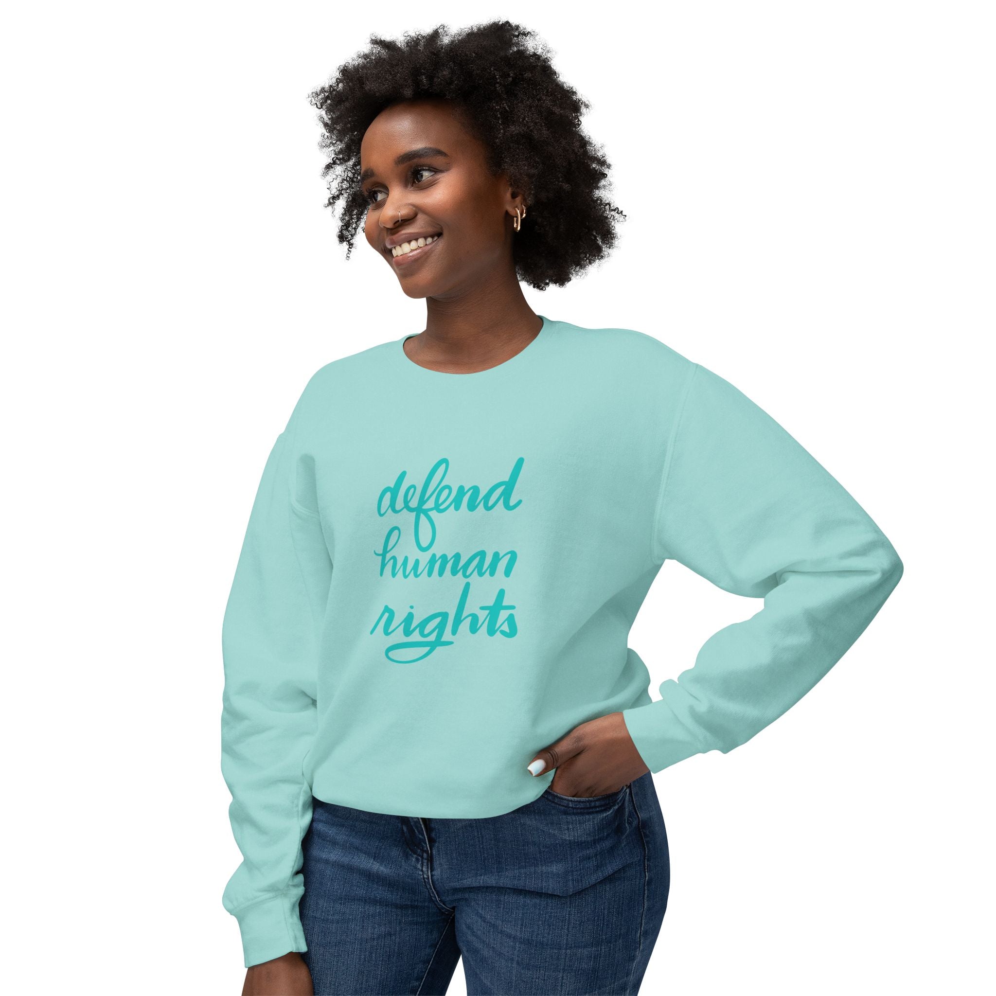 Defend Human Rights Crewneck Sweatshirt