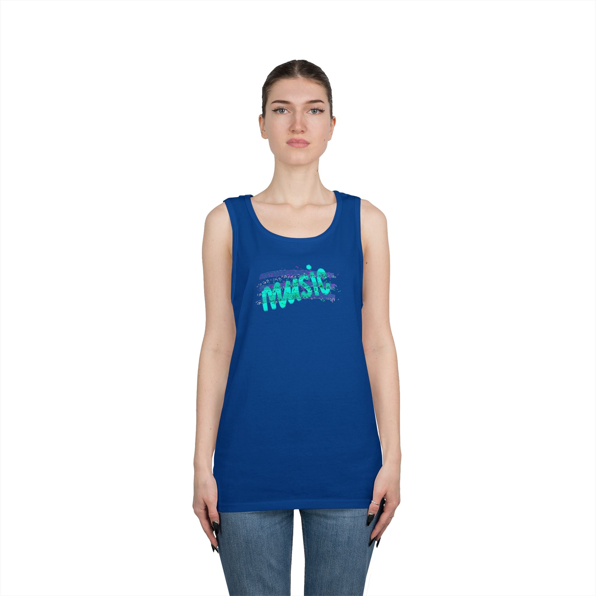 Music Vibes Unisex Heavy Cotton Tank Top