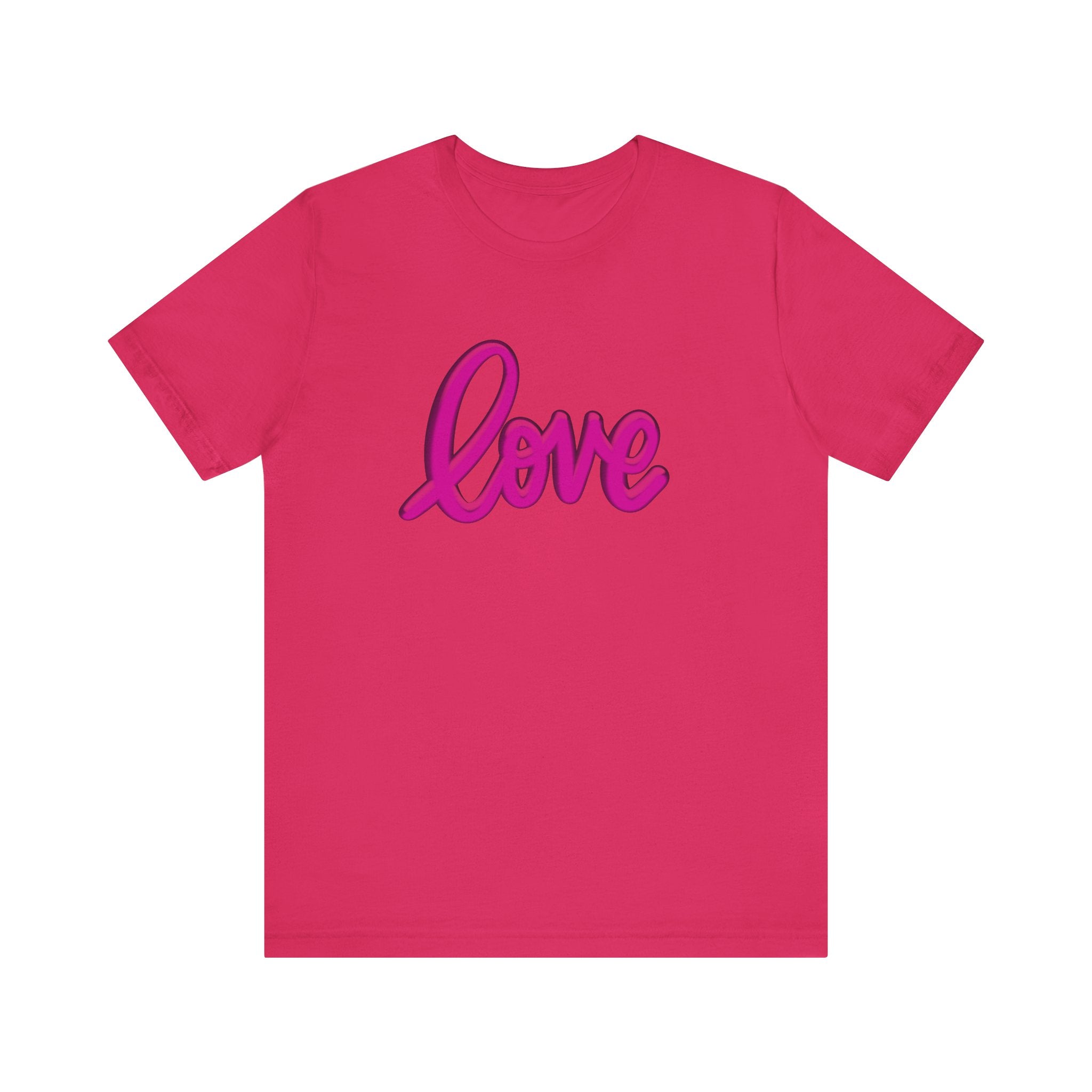 Love Pink Short Sleeve Tee - Unisex Jersey T-Shirt for Awareness & Everyday Comfort