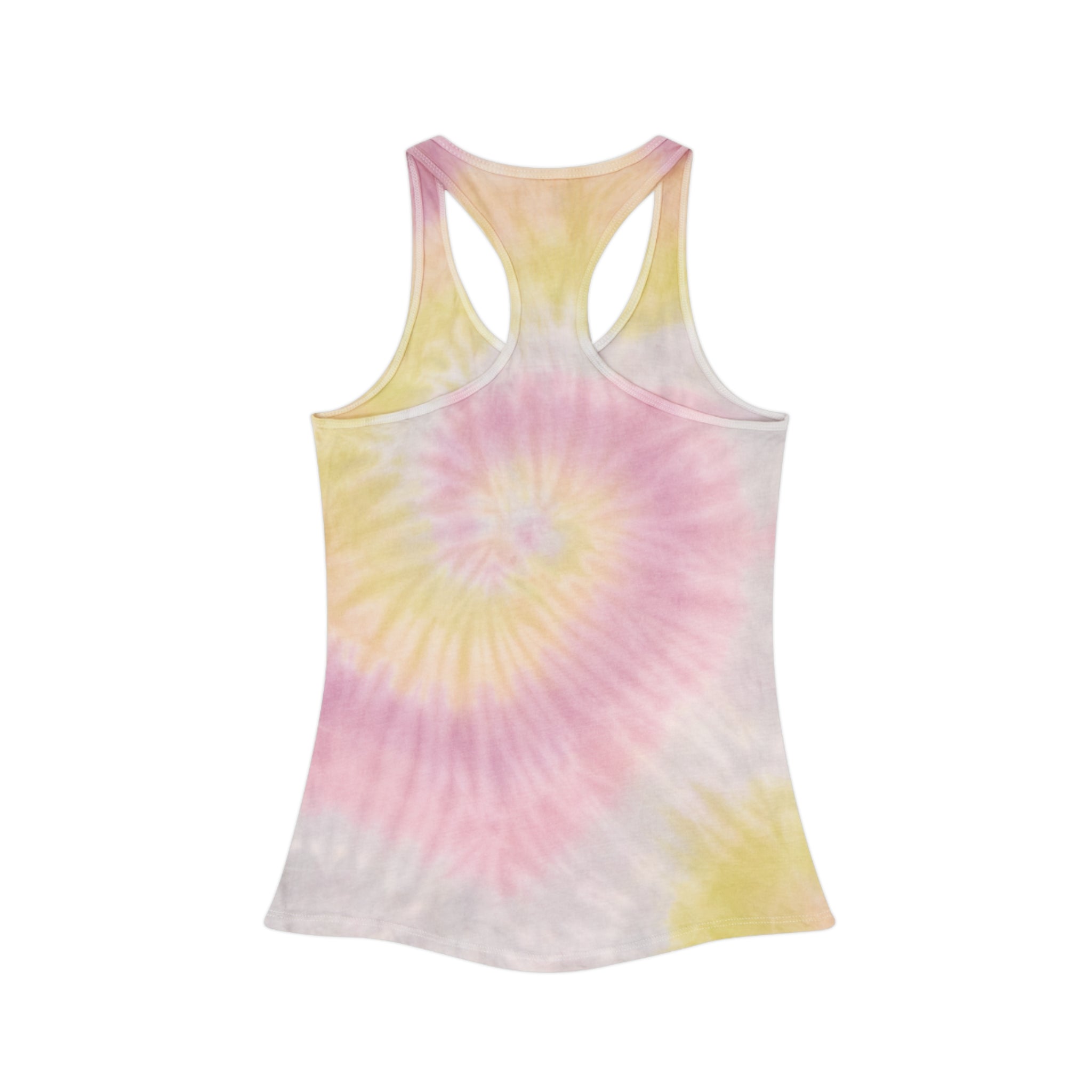Patriotic Tie Dye Racerback Tank Top for Summer Celebrations