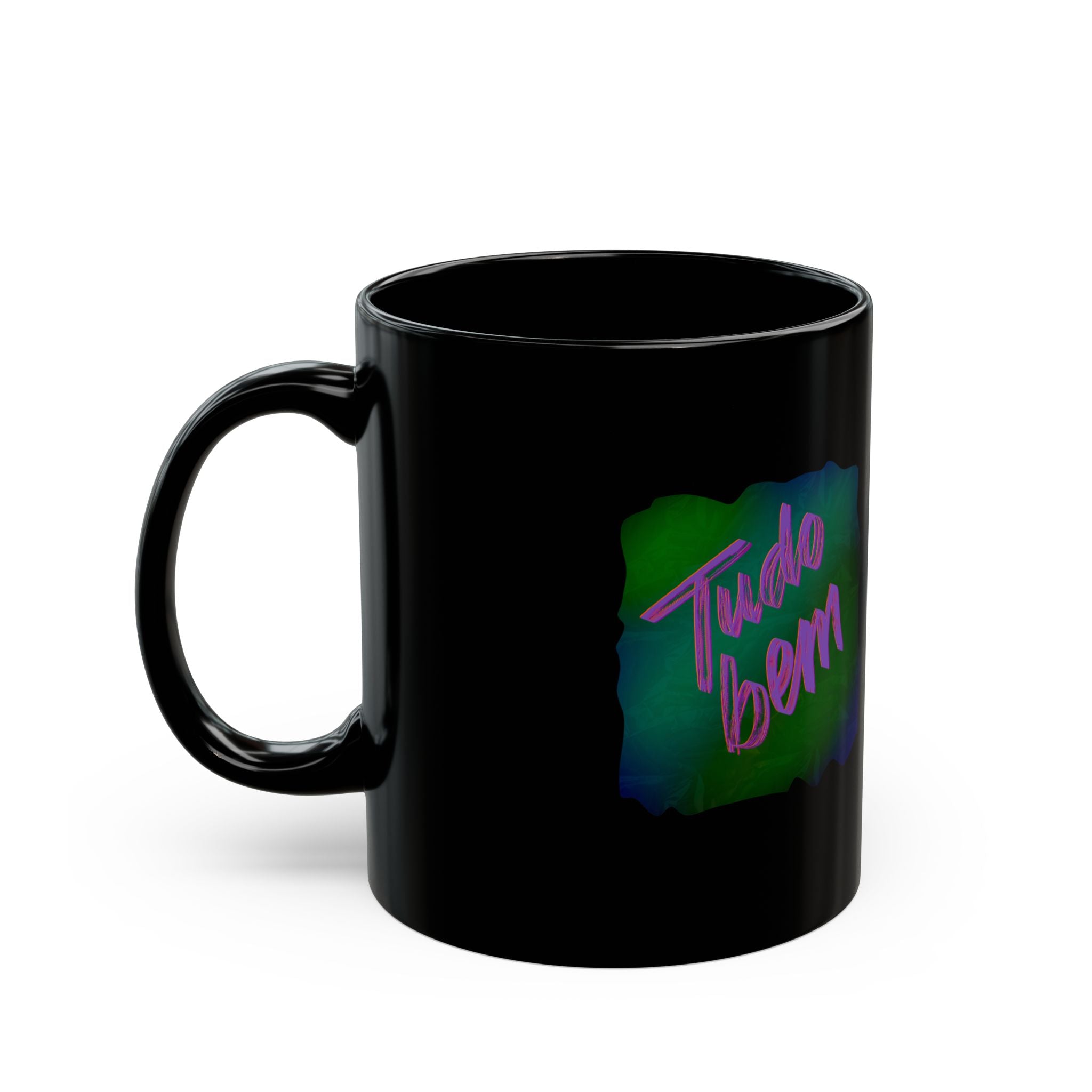 TUDO BEM Black Mug (11oz)