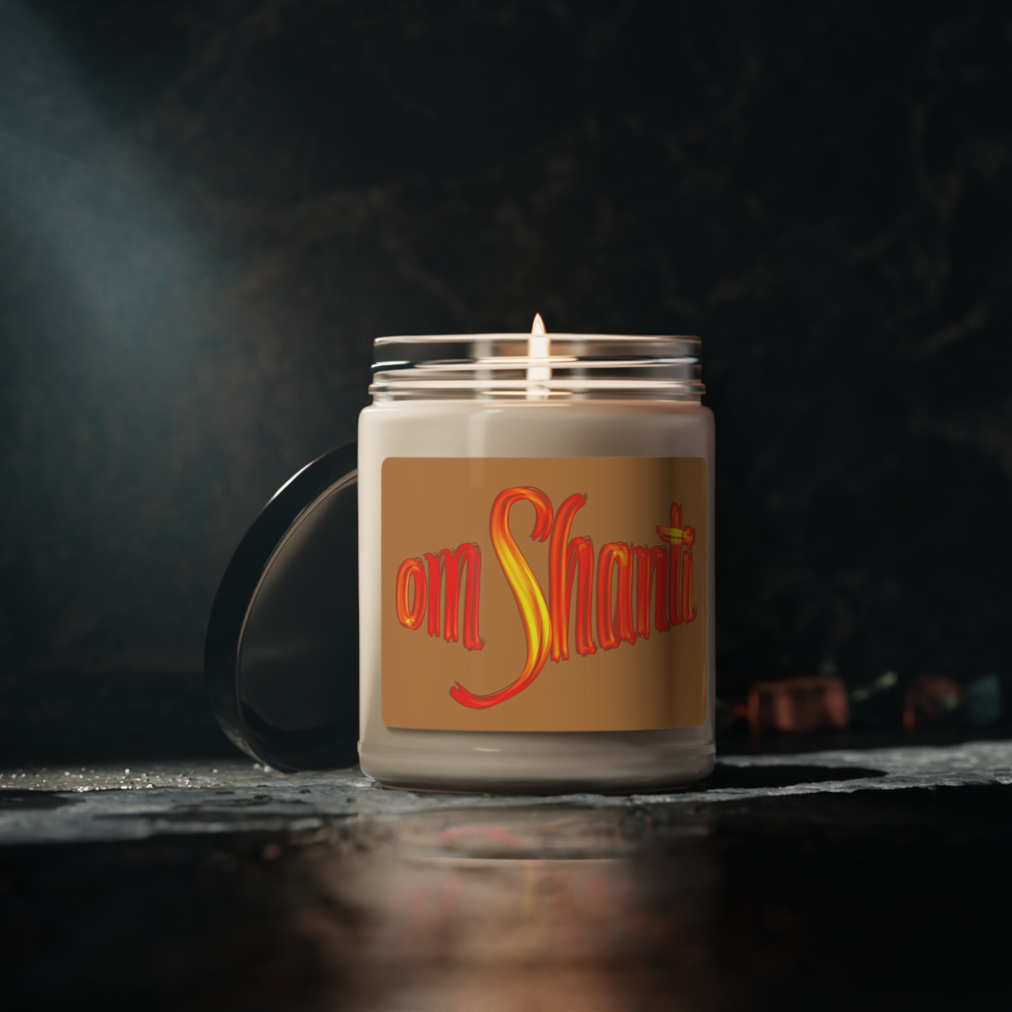 OM SHANTI Scented Soy Candle, 9oz