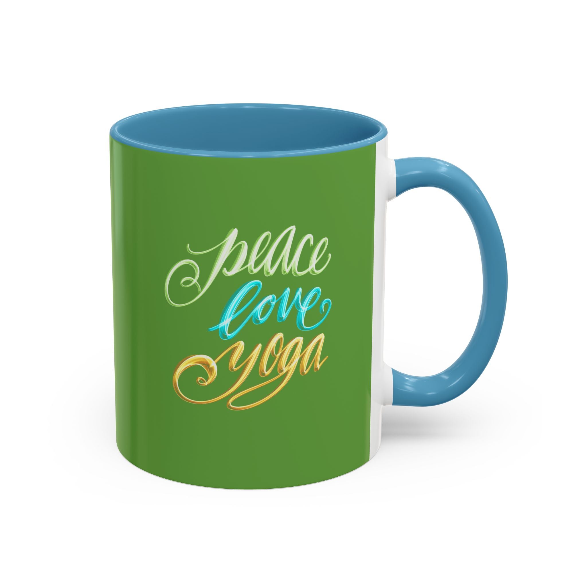 PEACE LOVE YOGA 11 oz Coffee Mug