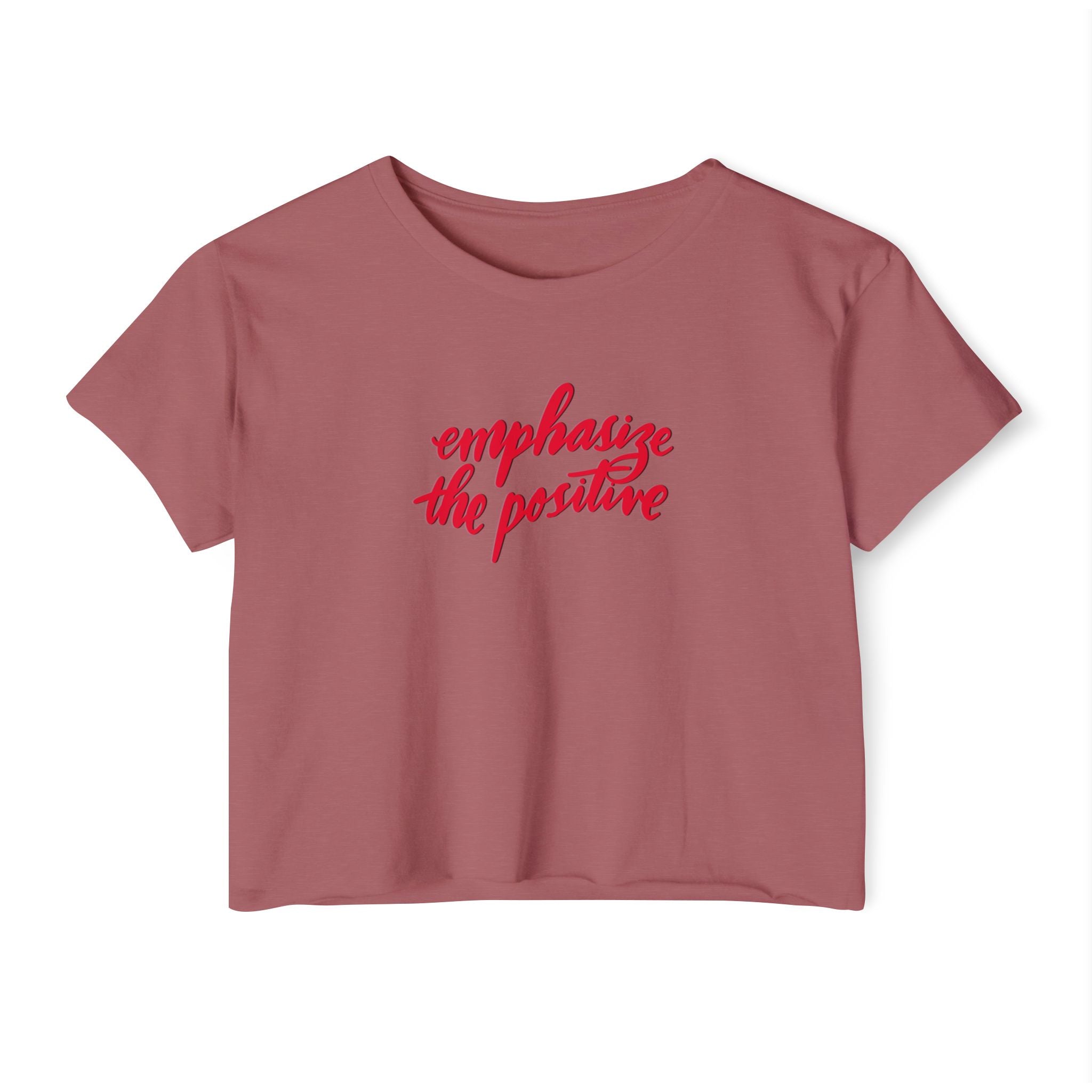 Emphasize the Positive Women's Festival Crop Top