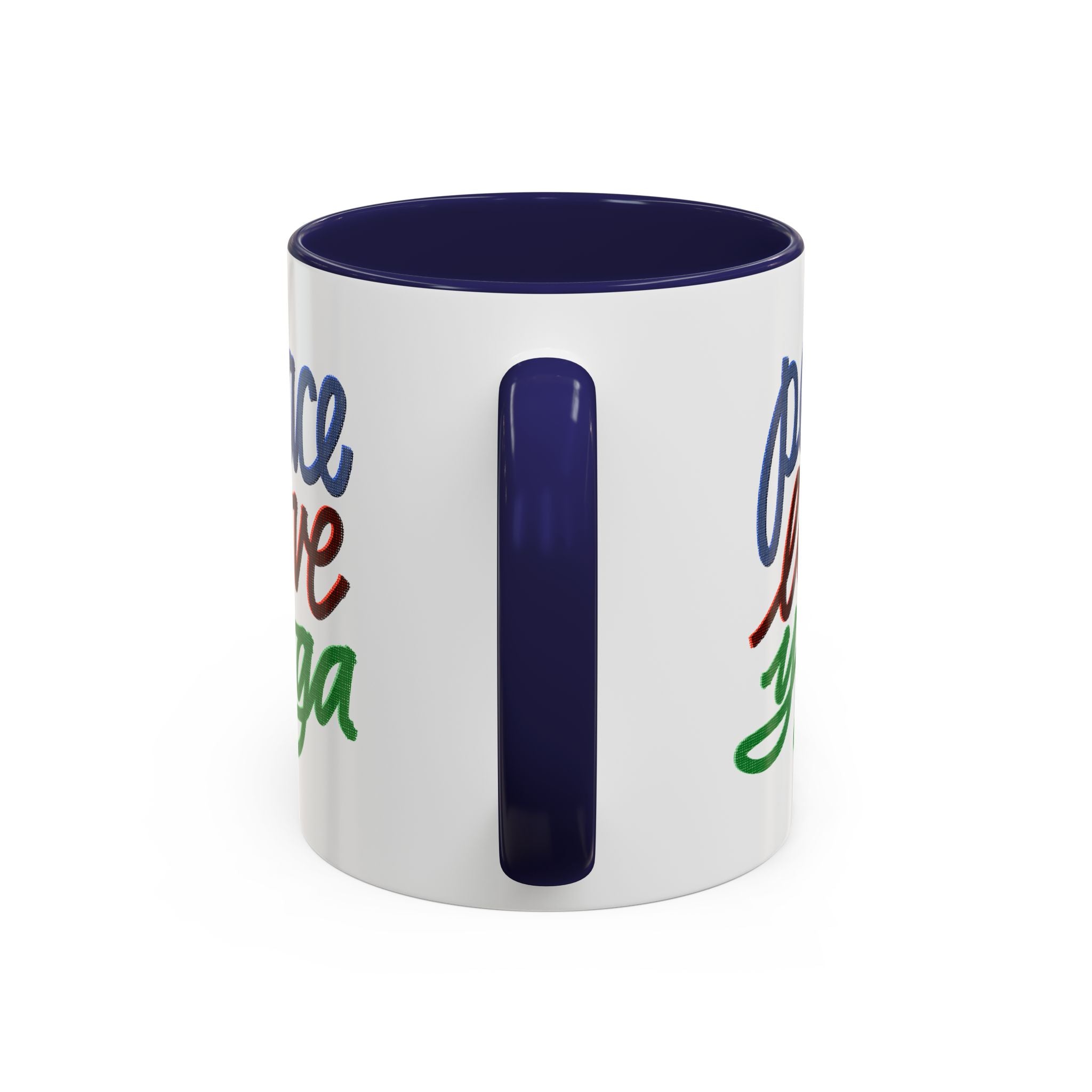 PEACE LOVE YOGA 11 oz Coffee Mug