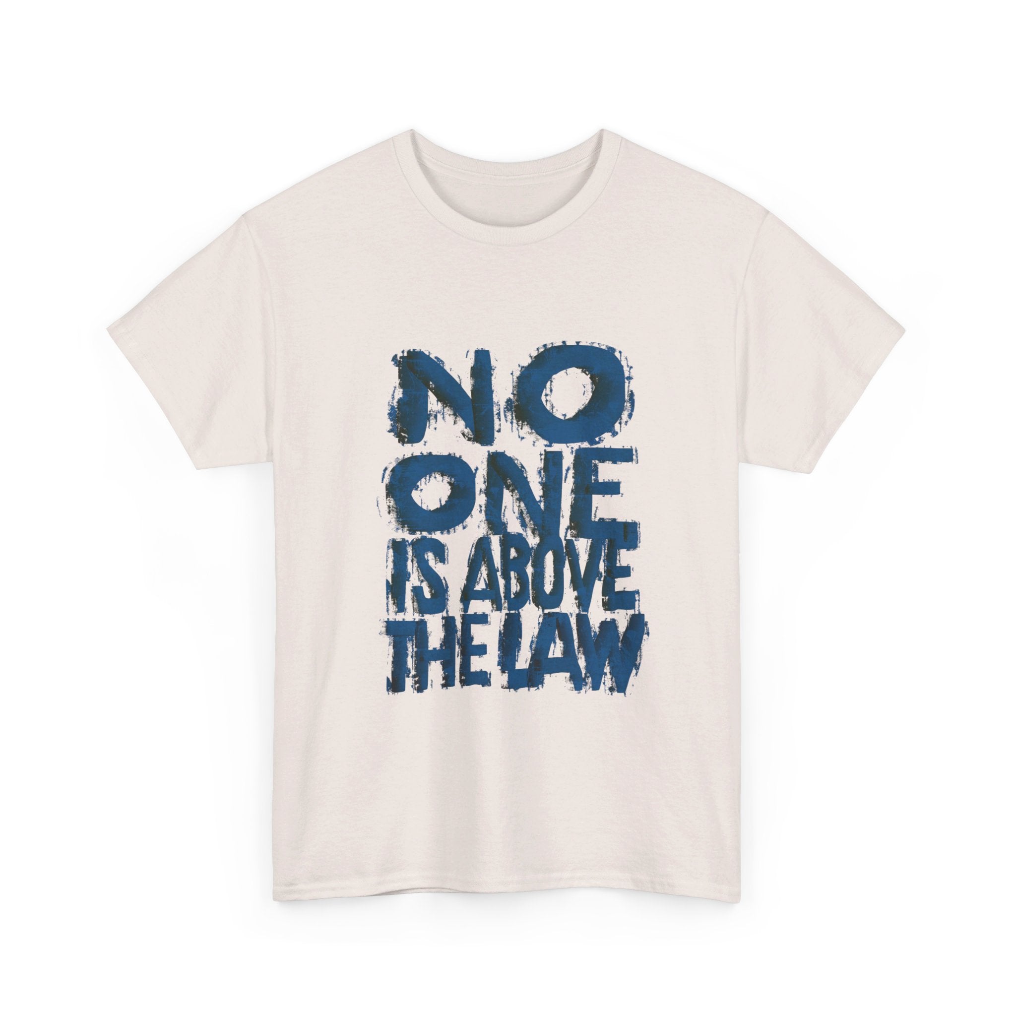 NO ONE IS ABOVE THE LAW Unisex Heavy Cotton Tee