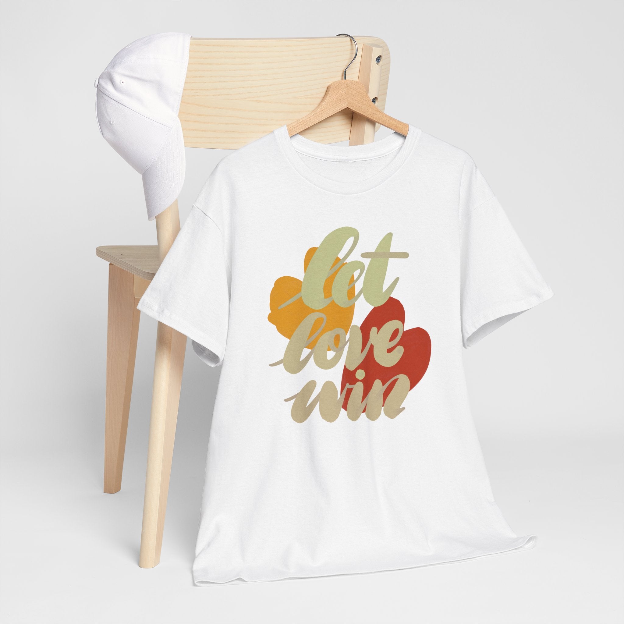 Let Love Win Unisex Heavy Cotton Tee - Comfortable & Inspirational T-Shirt