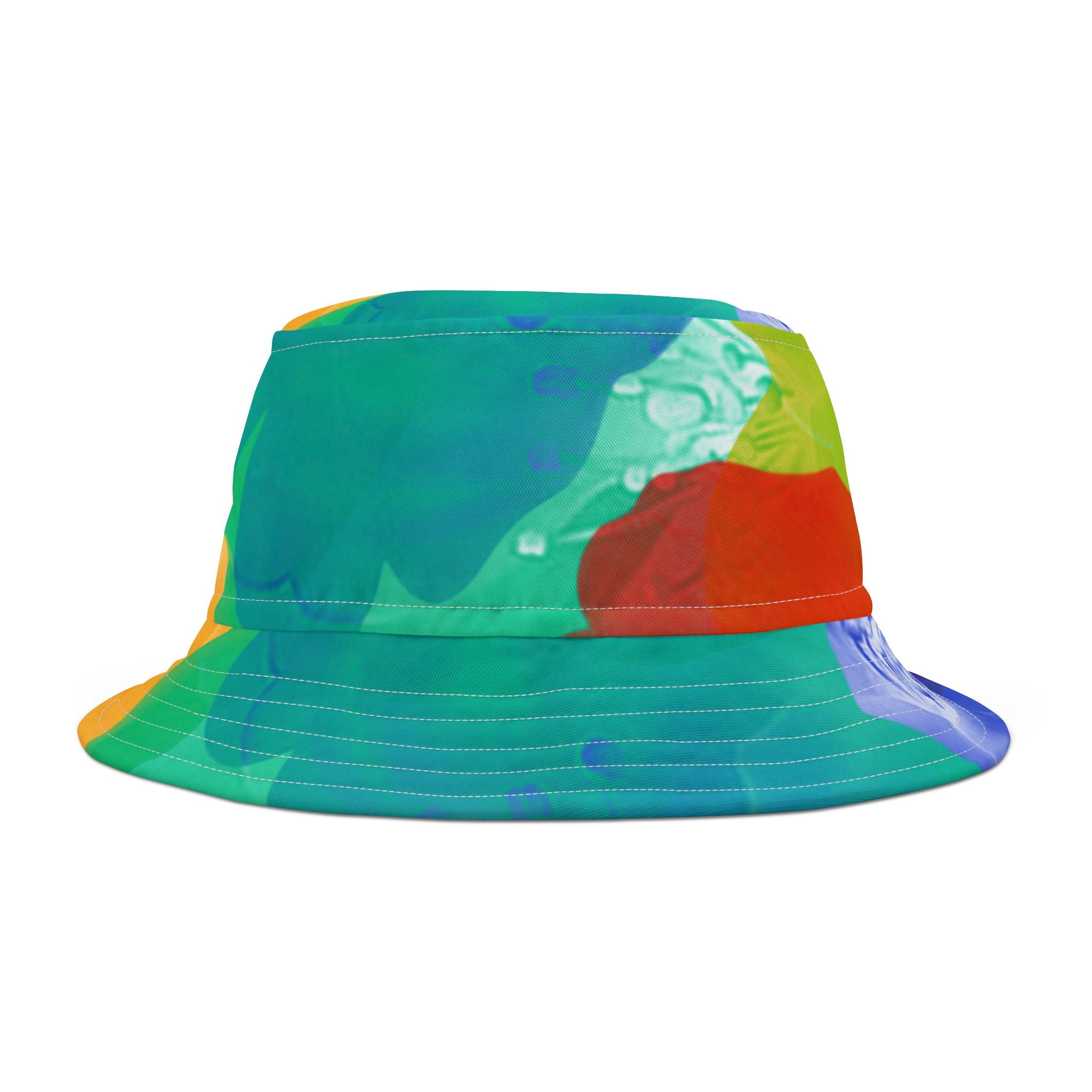 Vibrant Abstract Bucket Hat - Colorful Summer Accessory for Outdoor Fun
