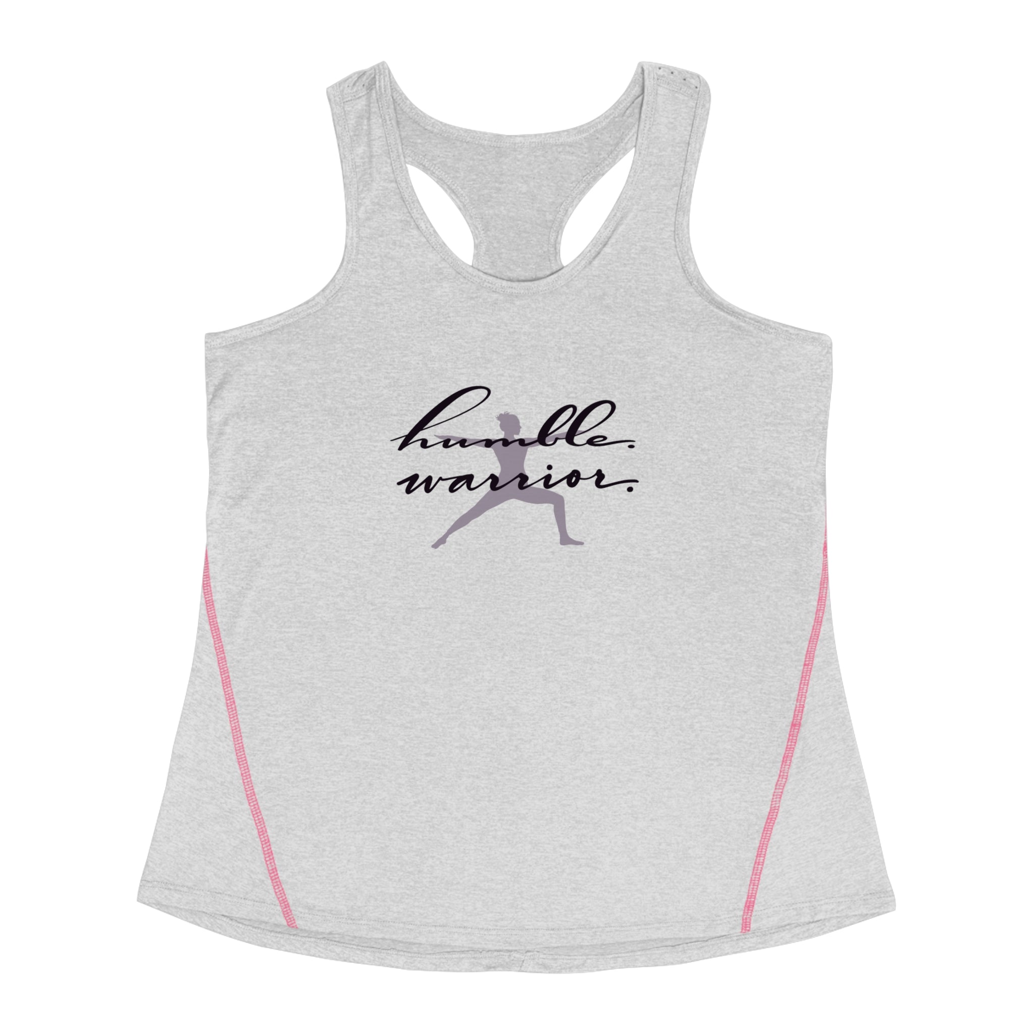 Humble Warrior Women's Racerback Sports Top - Motivational Fitness Tank for Active Lifestyle