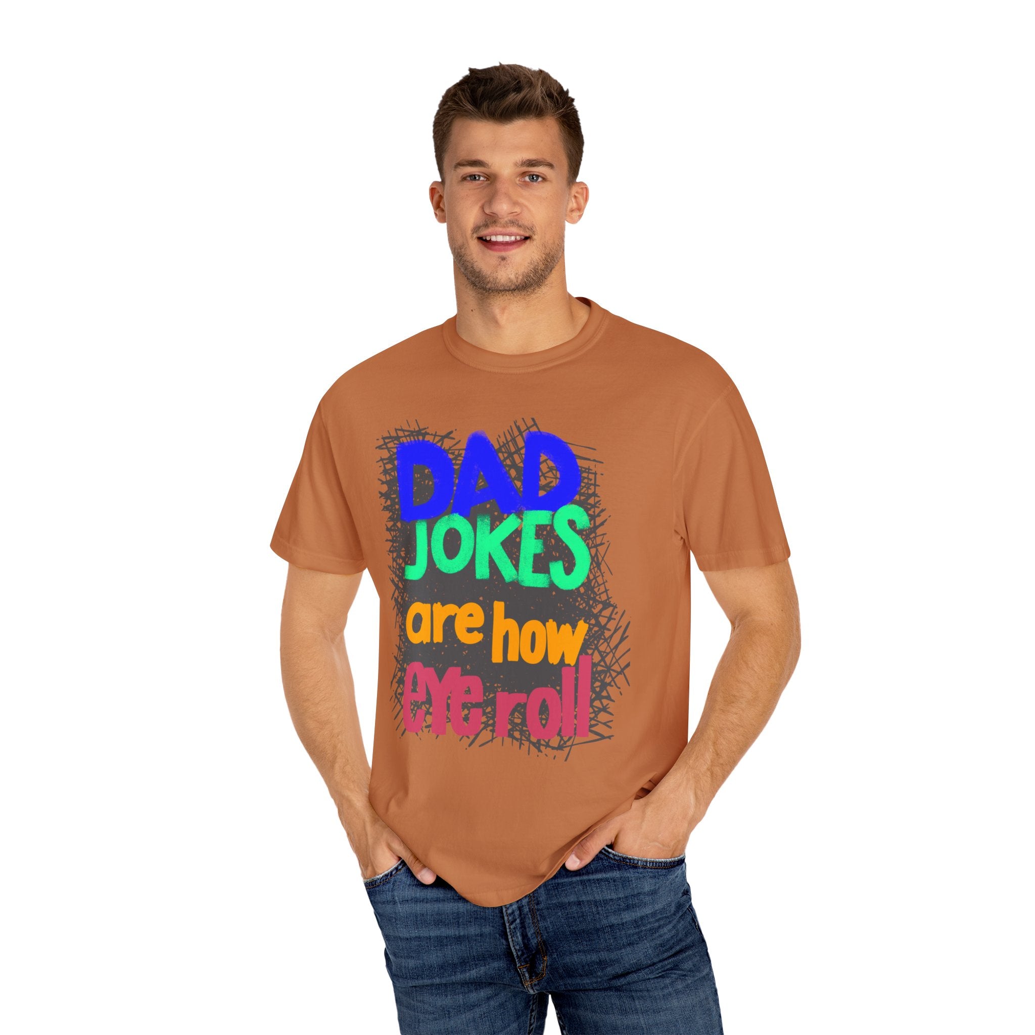 DAD JOKES Unisex Garment-Dyed T-shirt