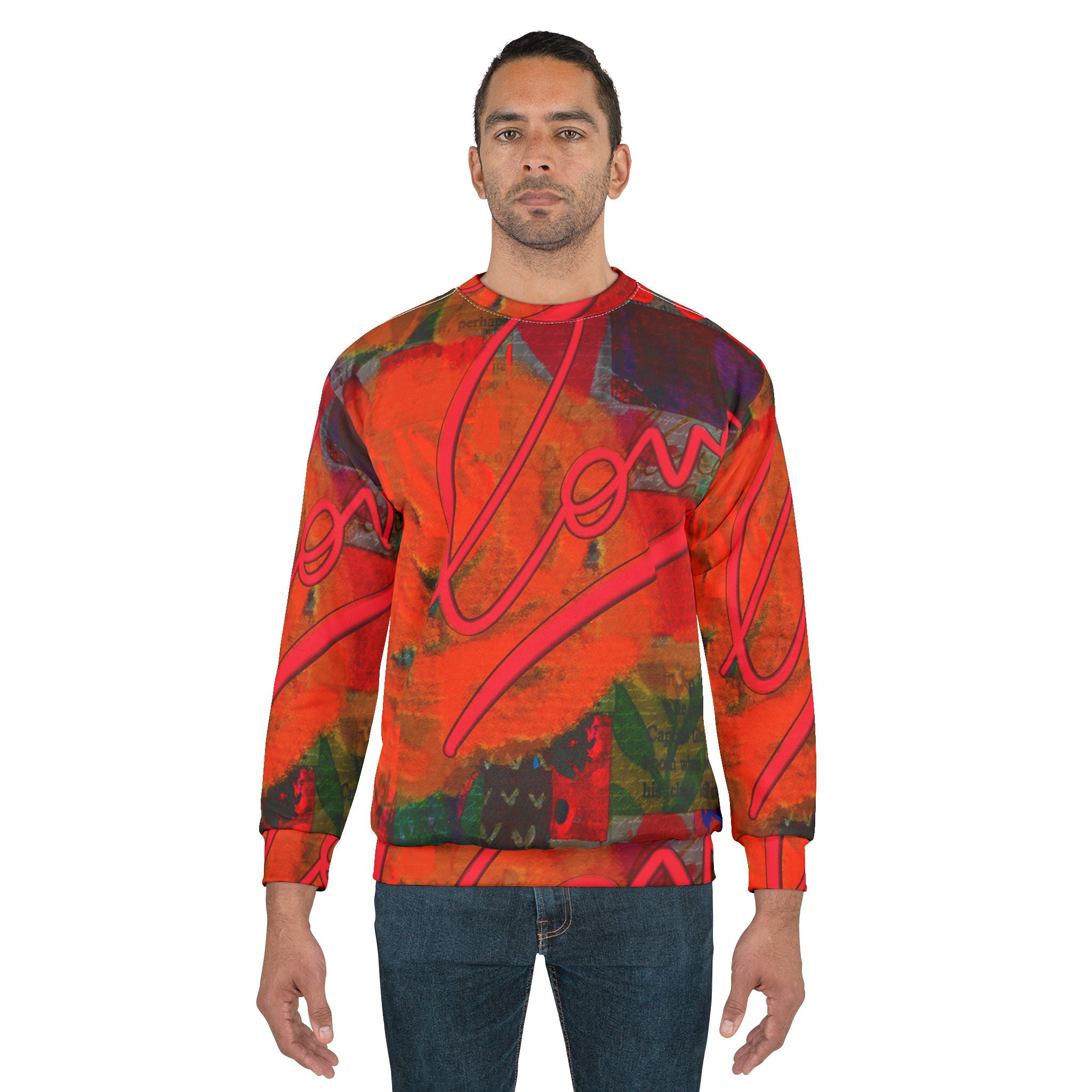 Vibrant Love Unisex Sweatshirt - Bold Art for Every Occasion