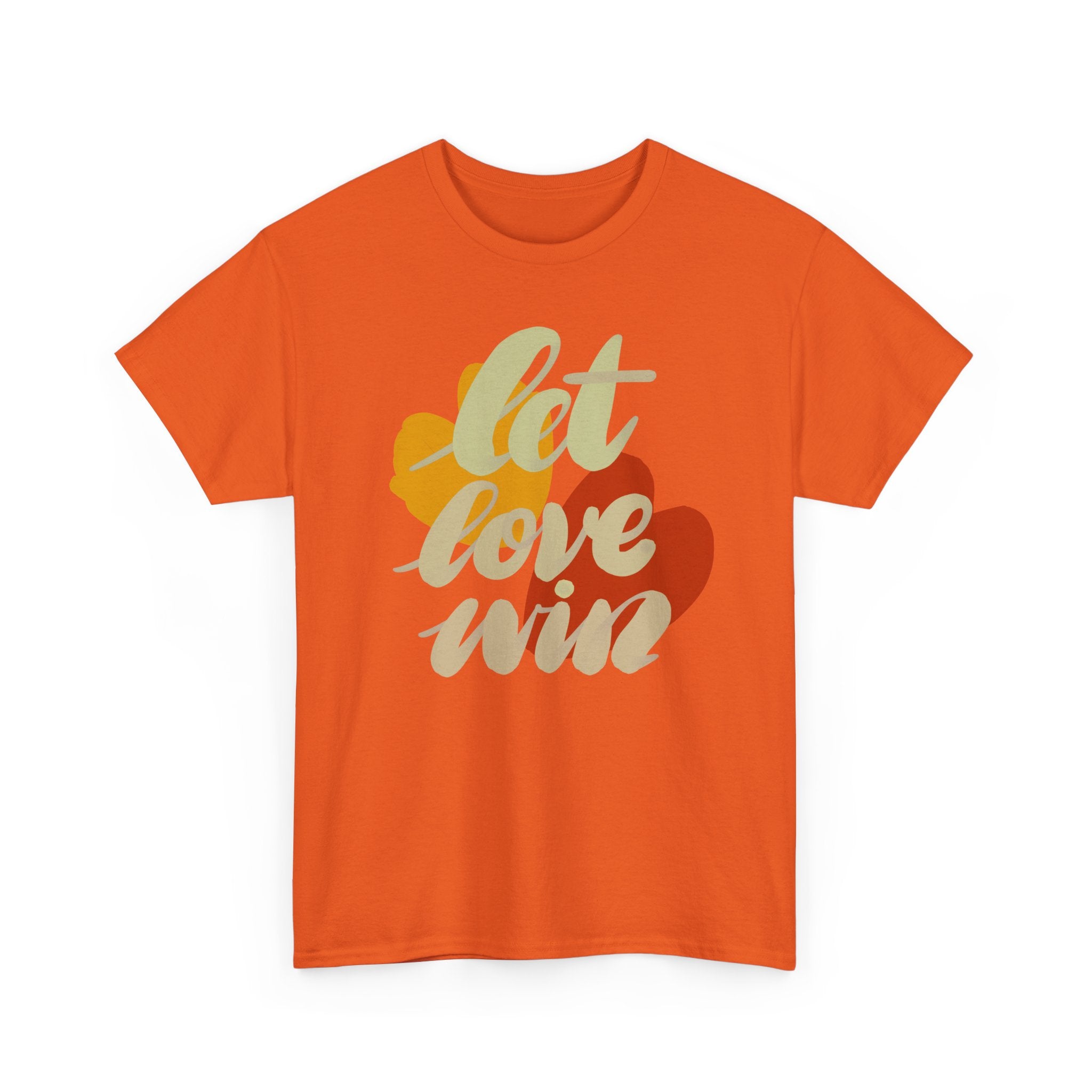 Let Love Win Unisex Heavy Cotton Tee - Comfortable & Inspirational T-Shirt