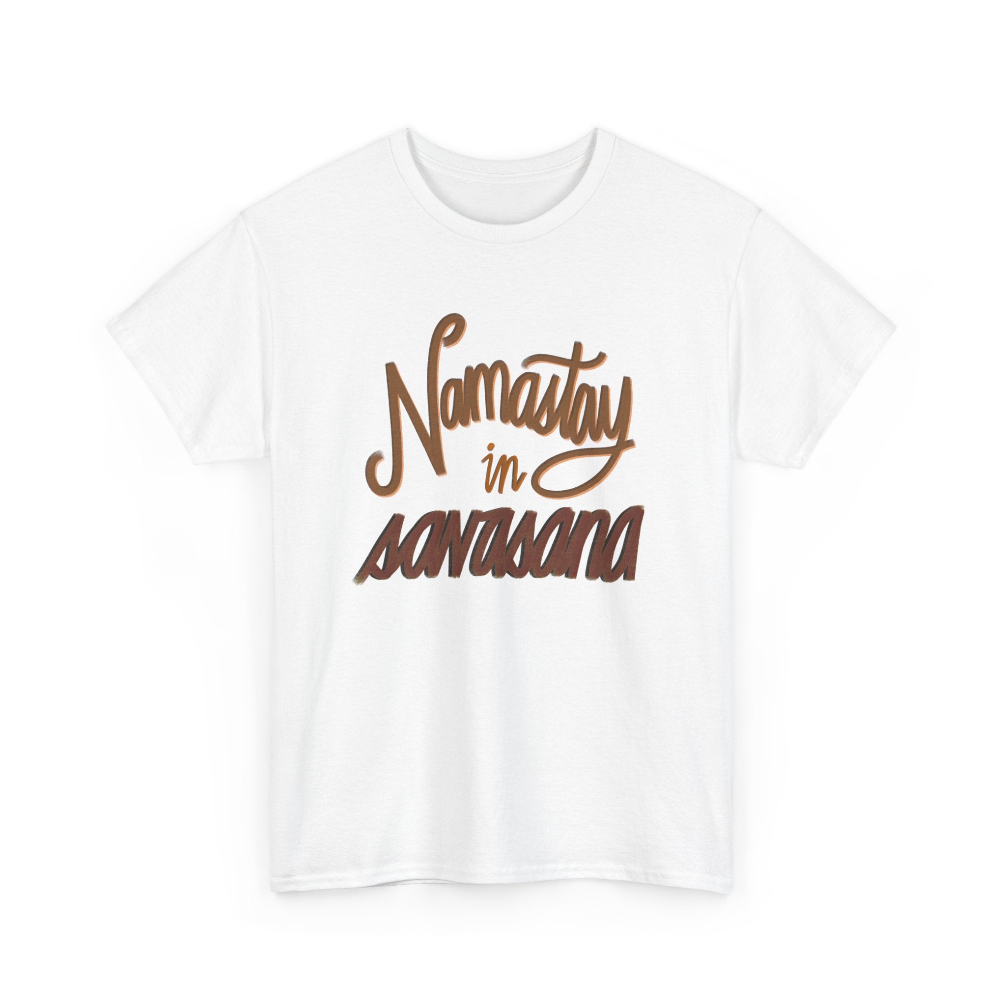 NAMASTAY IN SAVASANA Unisex Heavy Cotton Tee